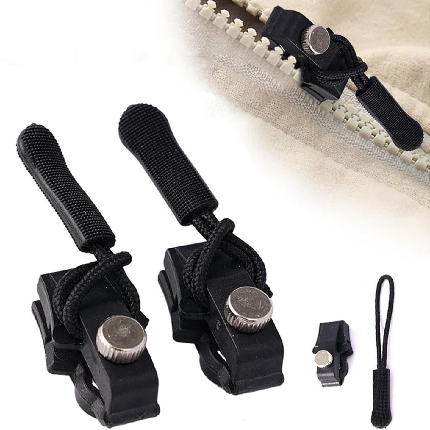 4 Pc Big Detachable Zipper Slider Repair Kit - Happy Price - Image 4