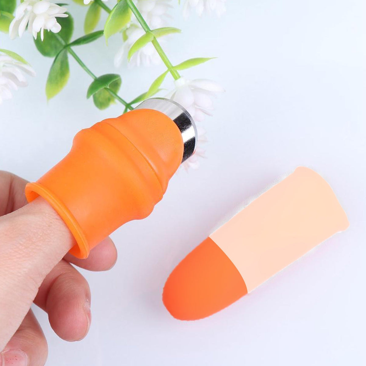 v 1 Pair V Thumb Cutter With Box Used In All Kinds Of Household And Official Kitchen Purposes For Peeling And Cutting Of Various Types Of Vegetables And Fruits Etc. - Happy Price - Image 6