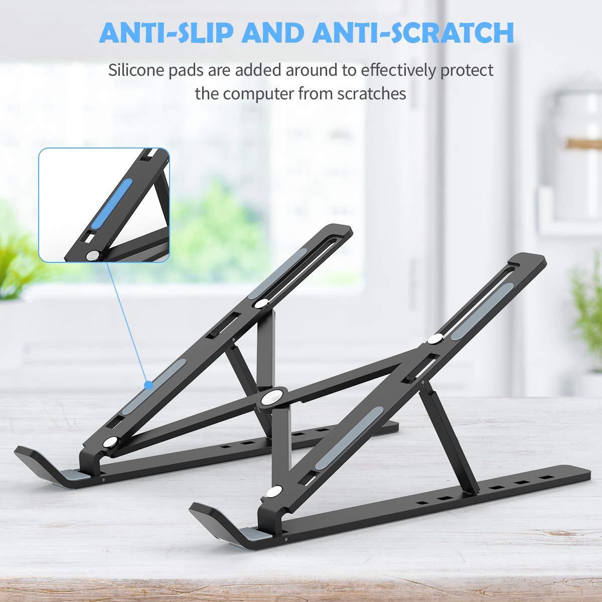 Adjustable Laptop Stand Holder With Built-in Foldable Legs And High Quality Fibre - Happy Price - Image 5