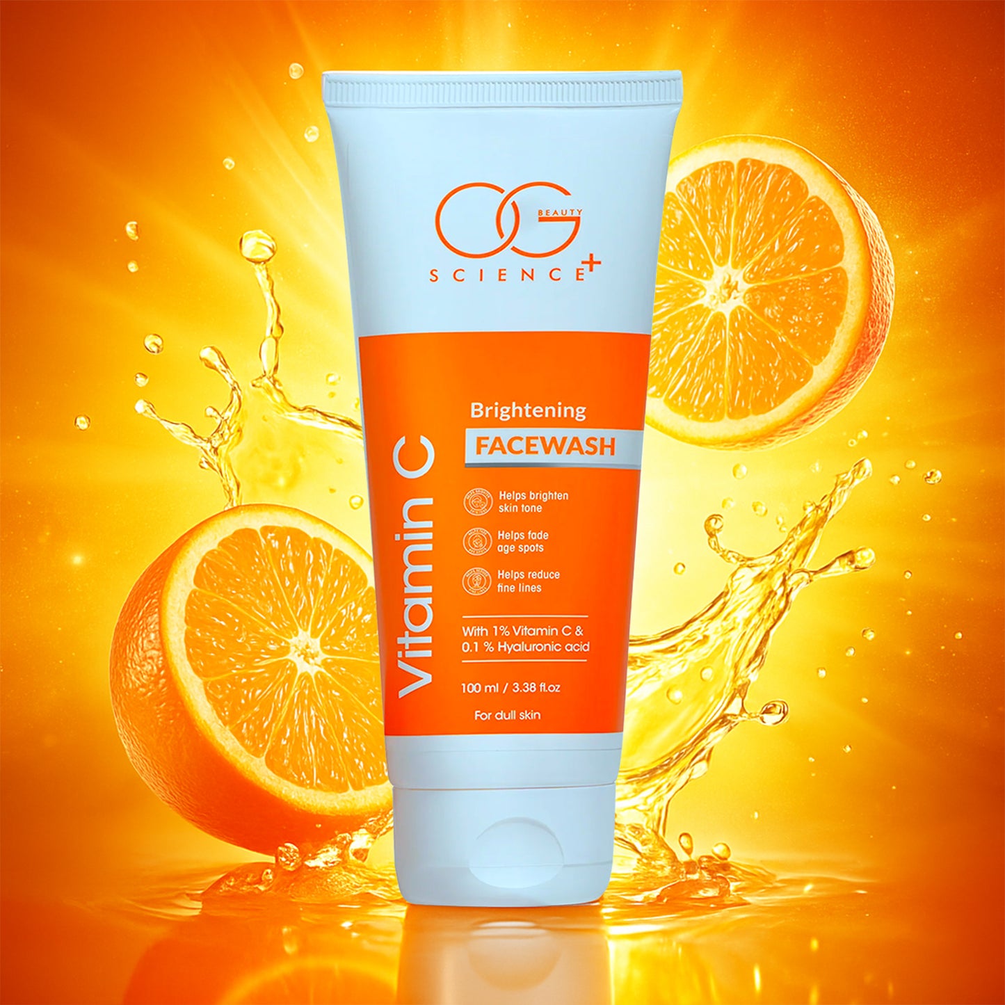 Brightening Vitamin C Facewash with Hyaluronic Acid - 100ml - Happy Price - Image 5