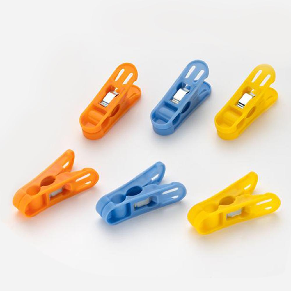 Cloth Drying Non-slip Light Plastic Clips (Multicolour) (Pack Of 12) - Happy Price - Image 3