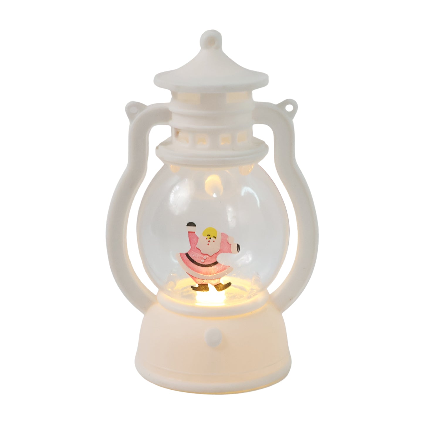 Mini LED Lantern with Santa Figurine - Festive Tabletop Light (1 Pc) - Happy Price - Image 4