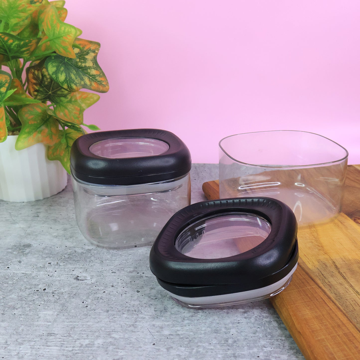 HappyPrice 500ml Plastic Storage Containers with Airtight Twist Lids - Set of 2 - Happy Price - Image 4