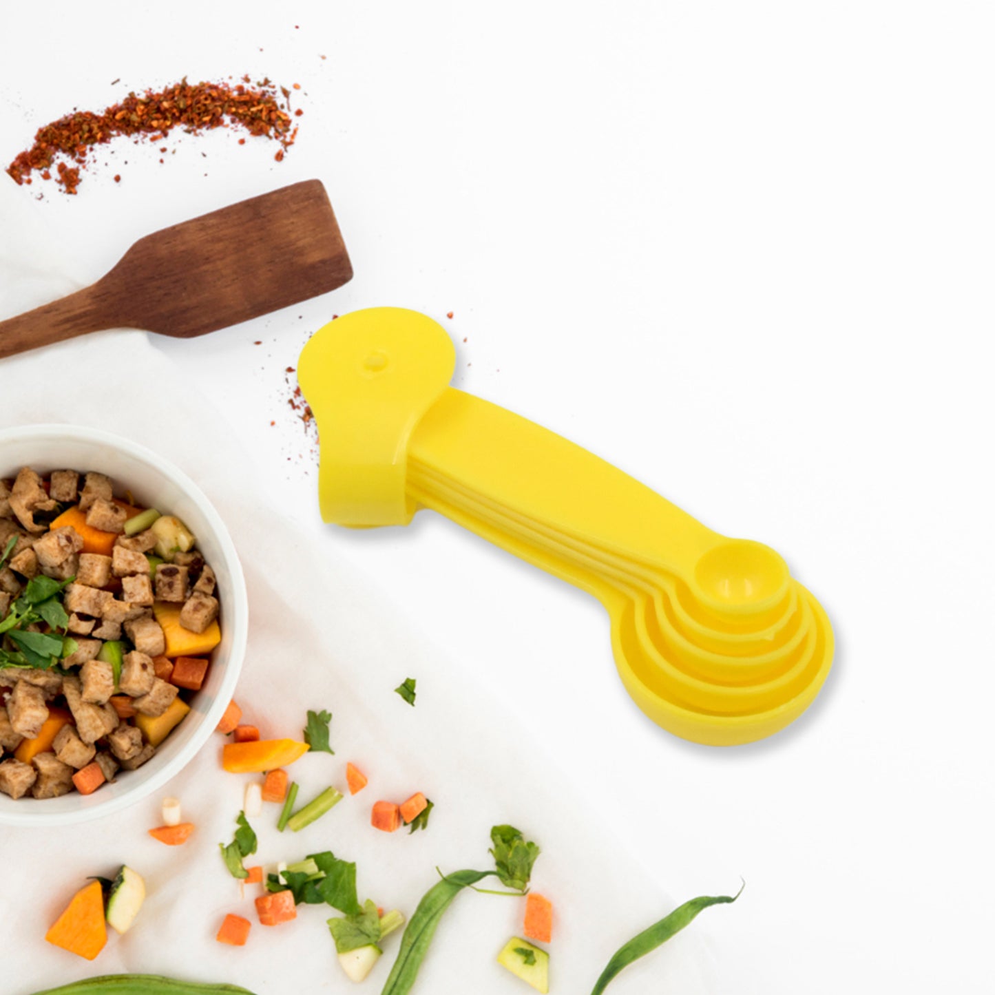 Plastic Measuring Spoons - Set Of 5 - Happy Price - Image 4