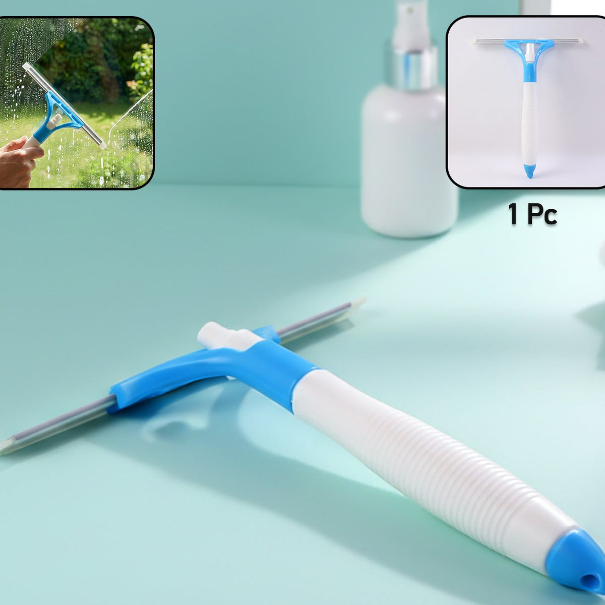 Multipurpose Window Squeegee Cleaner - Streak-Free Glass & Tile Tool (1 Pc) - Happy Price - Image 1
