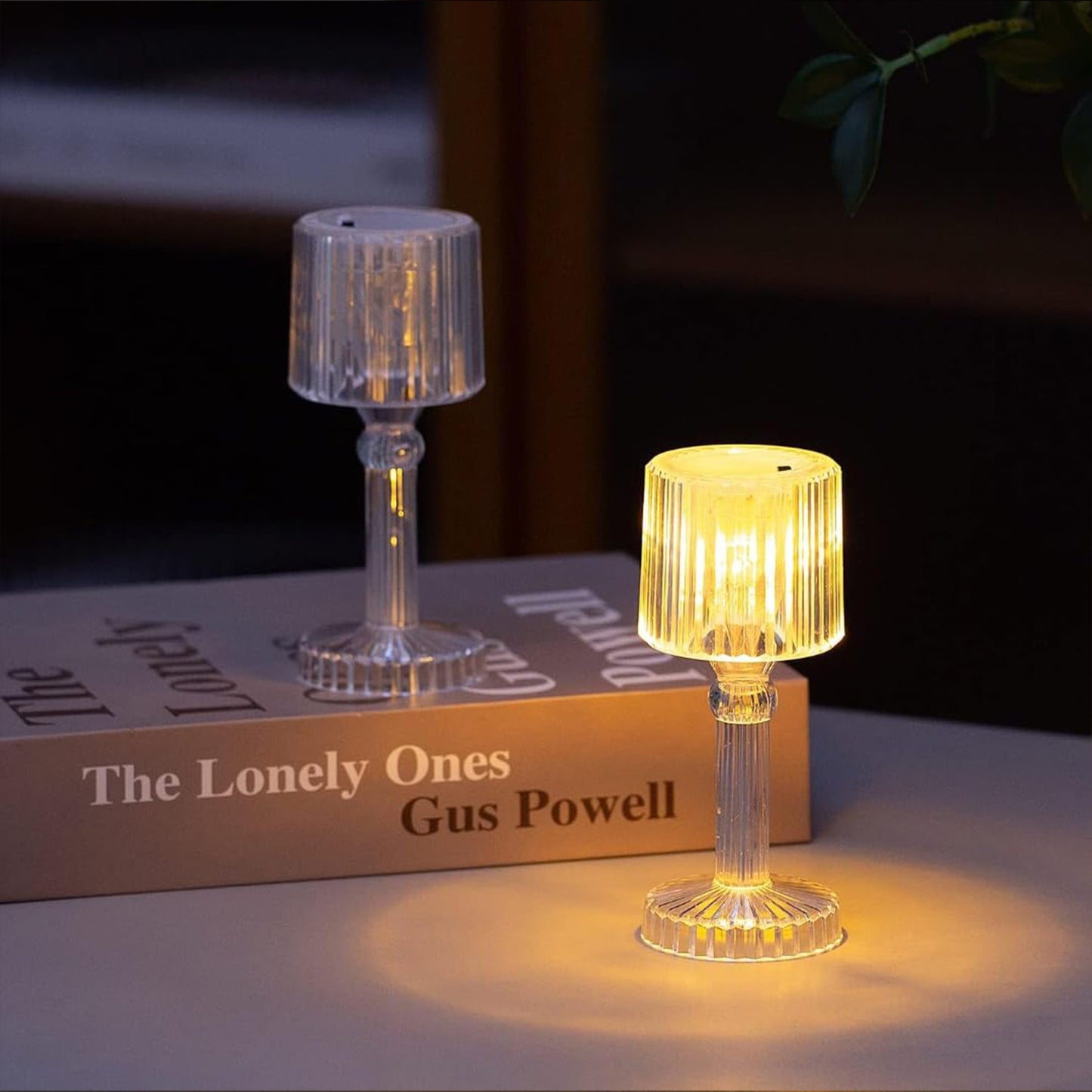 Mini Acrylic Led Desk Lamps Table Lamp Portable Crystal (1 Pc Small) - Happy Price - Image 4
