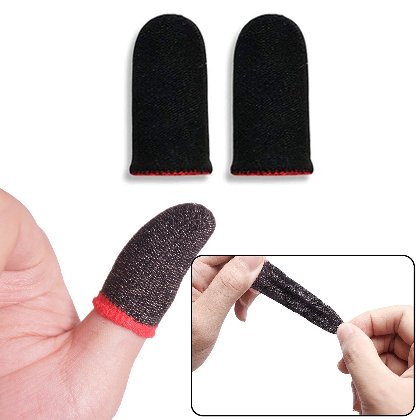 Thumb Finger Sleeve For Mobile Game Pubgcodfreefire (1pair Only) - Happy Price - Image 3