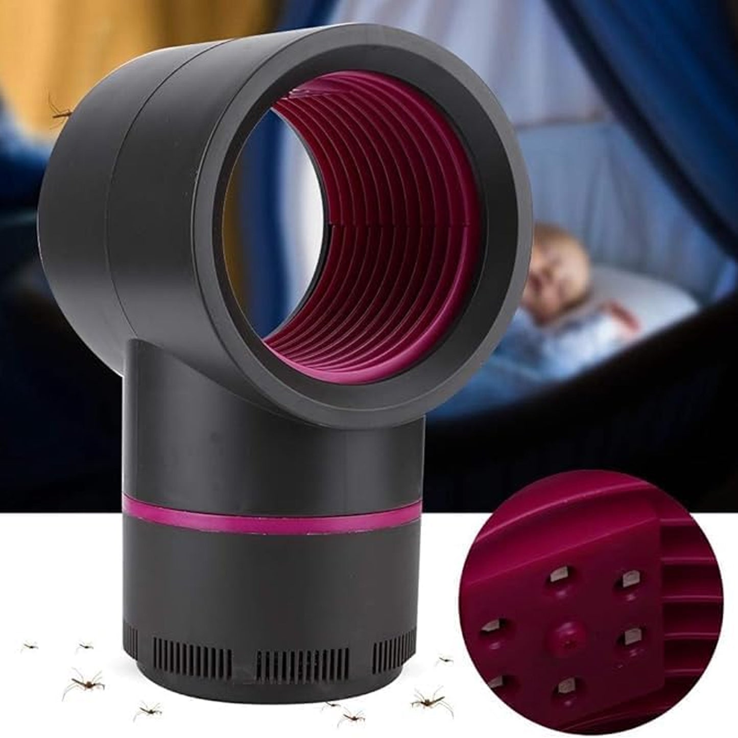 USB Electric Mosquito Killer Lamp - Silent UV Insect Trap - Happy Price - Image 3