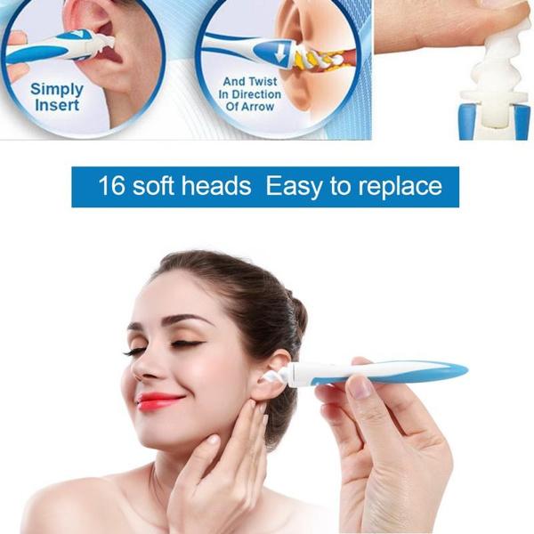 Smart Swab Ear Cleaner with 16 Disposable Soft Tips for Gentle Earwax Removal - Happy Price - Image 3