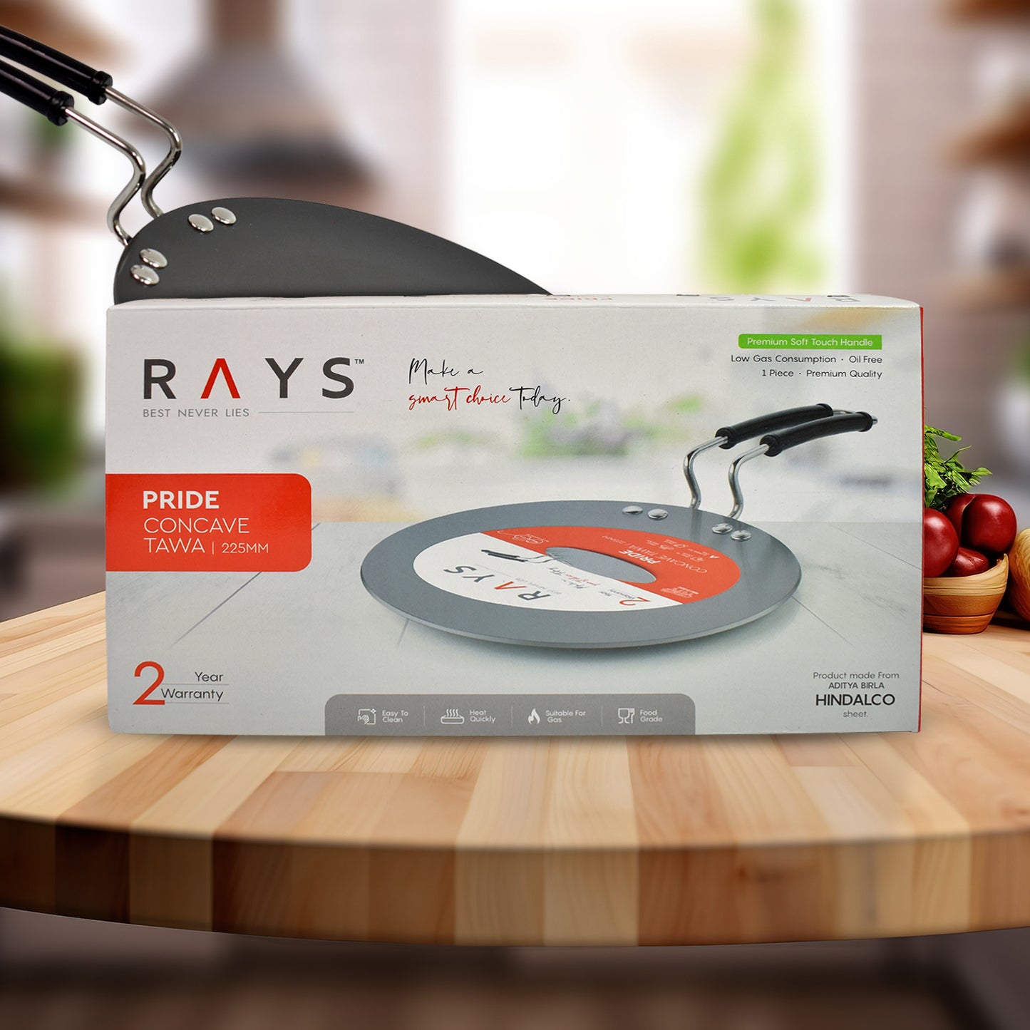 Multi Purpose Aluminium Rays Roti Tawa (9 Inch) - Happy Price - Image 4