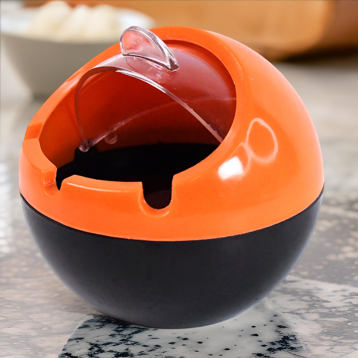 Ball Ashtray Pp Plastic Windproof With Lid Indoor Outdoor Patio Car Portable Ashtray - Happy Price - Image 4