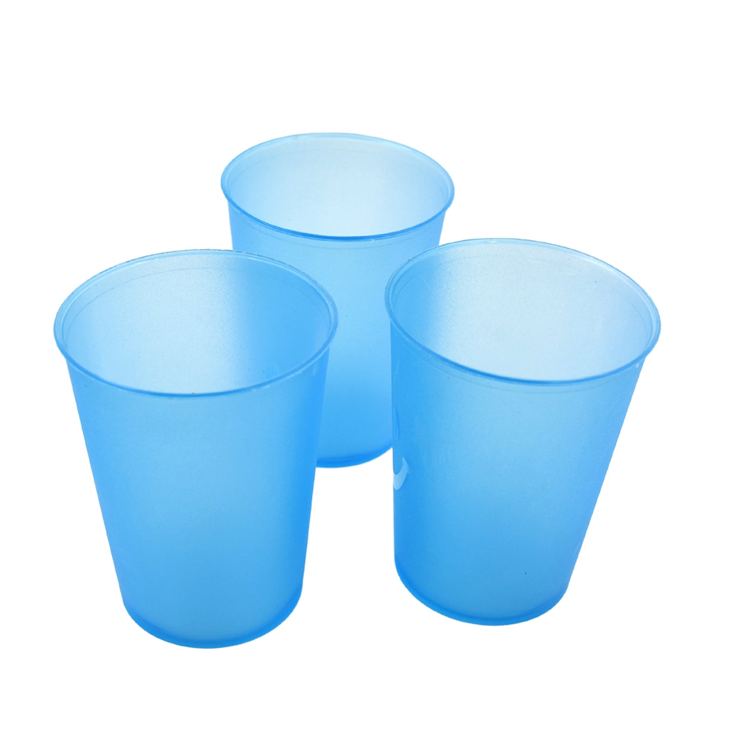 Plastic Tumblers Lightweight Cups Glass Reusable Drinking Cups Restaurant Cups Dishwasher Safe Beverage Tumblers Glasses For Kitchen Water Transparent Glasses 3 Pc Set - Happy Price - Image 3