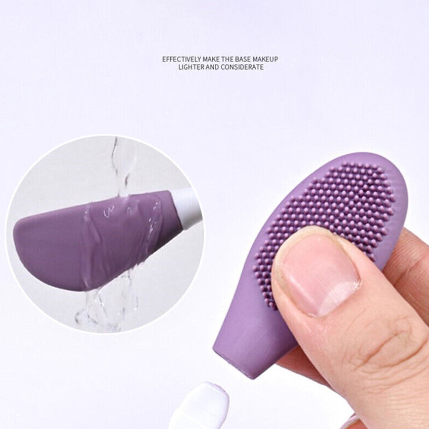 Double-headed Silicone Mask Brush Face Cleansing And Applying Mud Mask Beauty Salon Special Brush Smear Tool Facial Scrub Silicone Wash Scrubber Face Tools (1 Pc) - Happy Price - Image 6