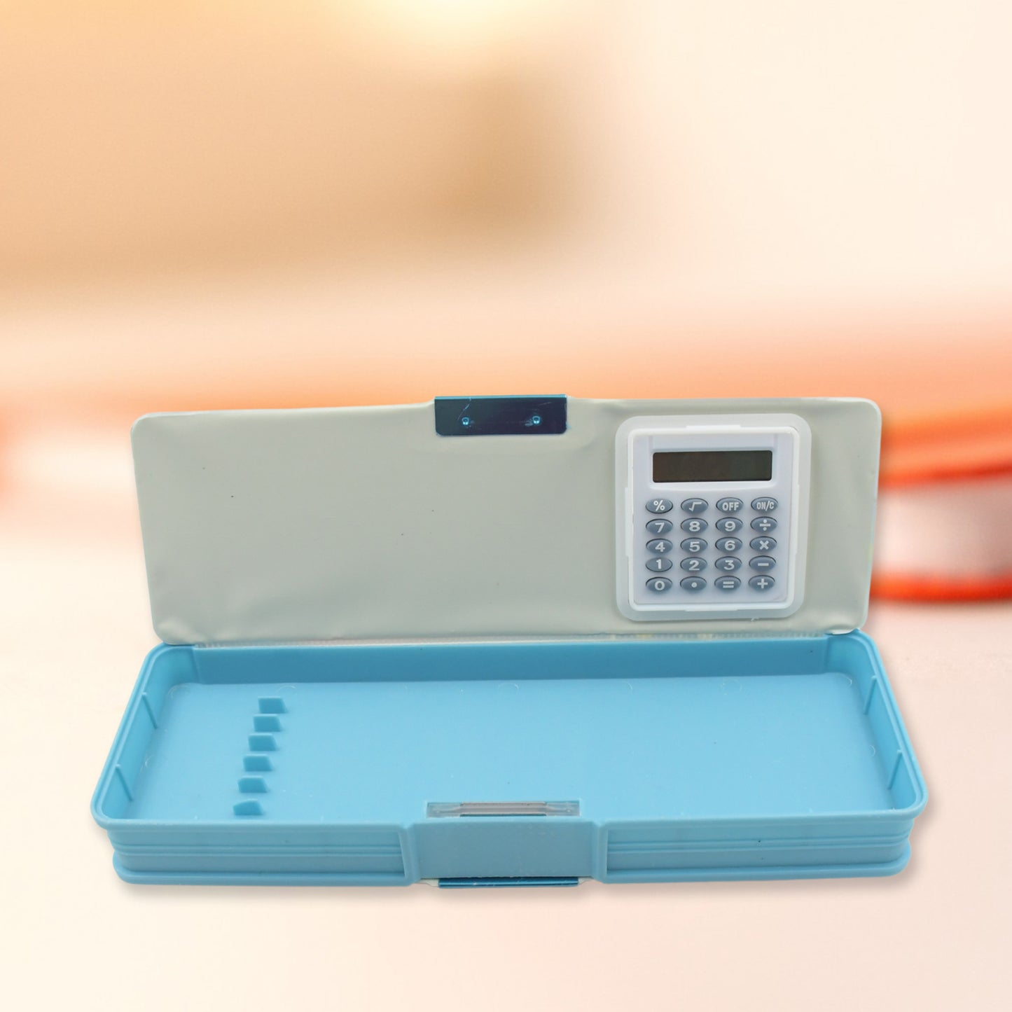 Double Sided Magnetic Geometry Box Pencil Box With Calculator For Boys Art Plastic Pencil Box For Girls And Boys - Happy Price - Image 5