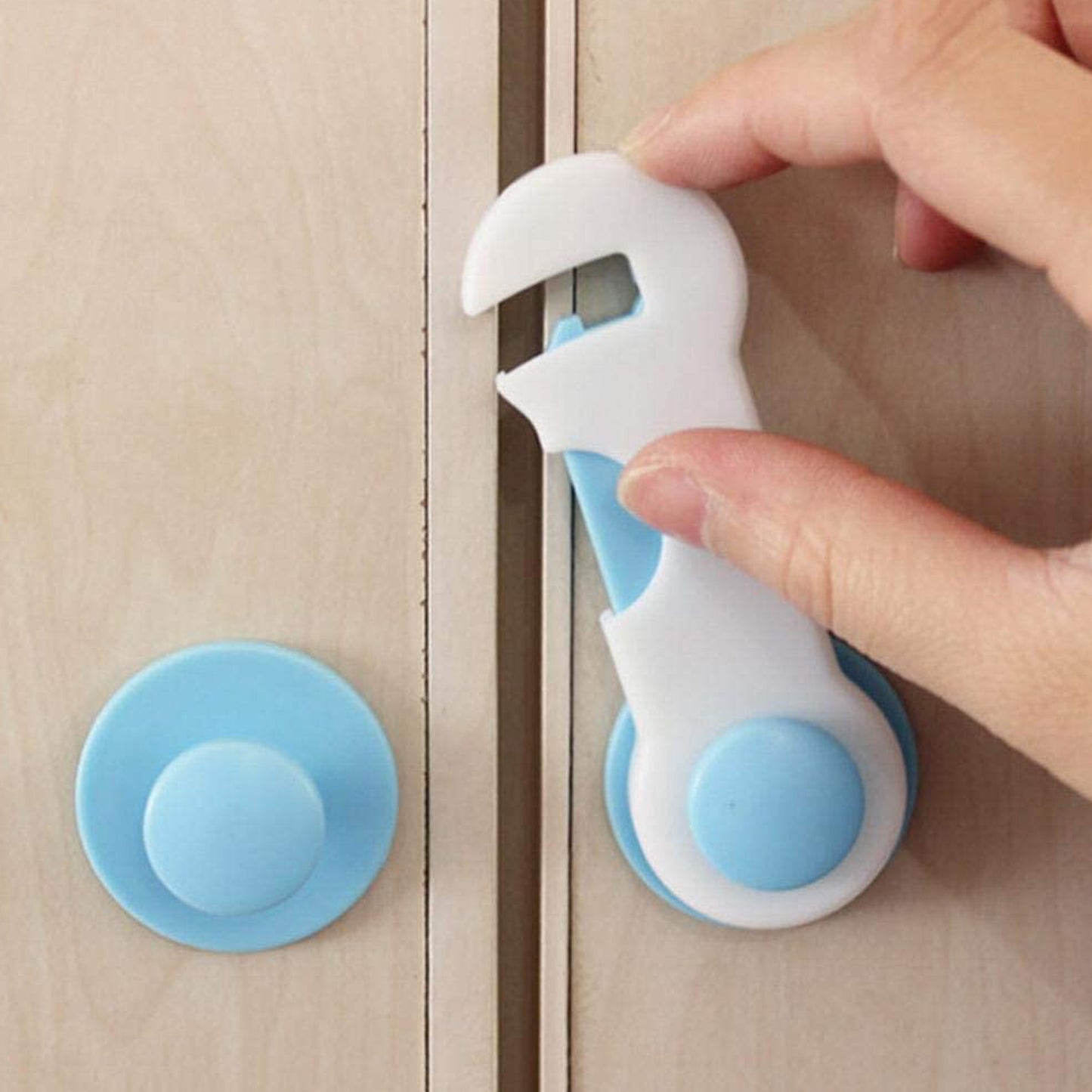 Baby Proofing Safety Lock for Cabinets, Drawers, Fridge & Toilet Seat - 1 Pc - Happy Price - Image 3