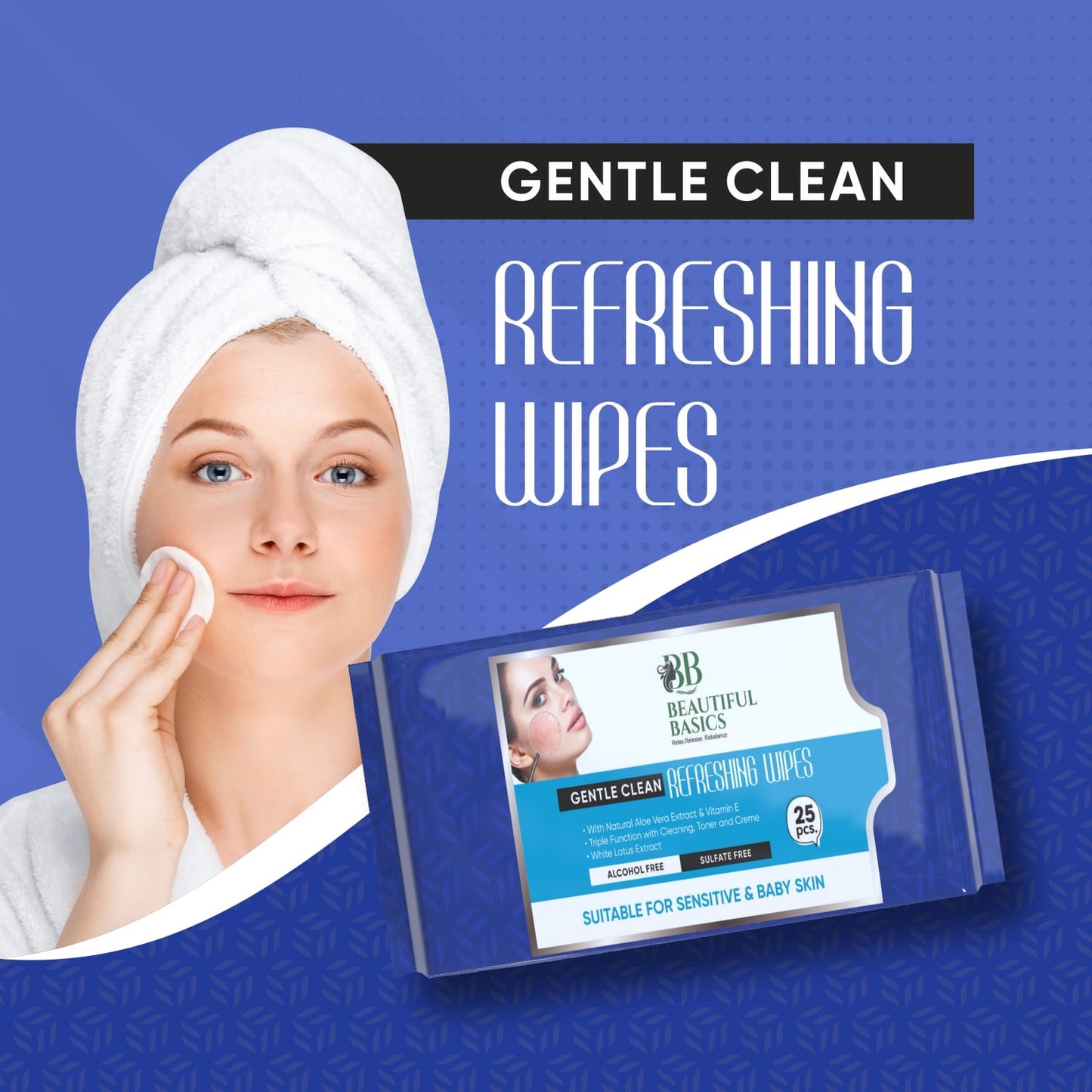 Refreshing Wet Wipes For Face Facial Cleansing Refreshing Skin Hydration Soothing For Skin Ph Balance Alcohol Free Nourishing With Fruit Extract 25 Wipes - Happy Price - Image 5