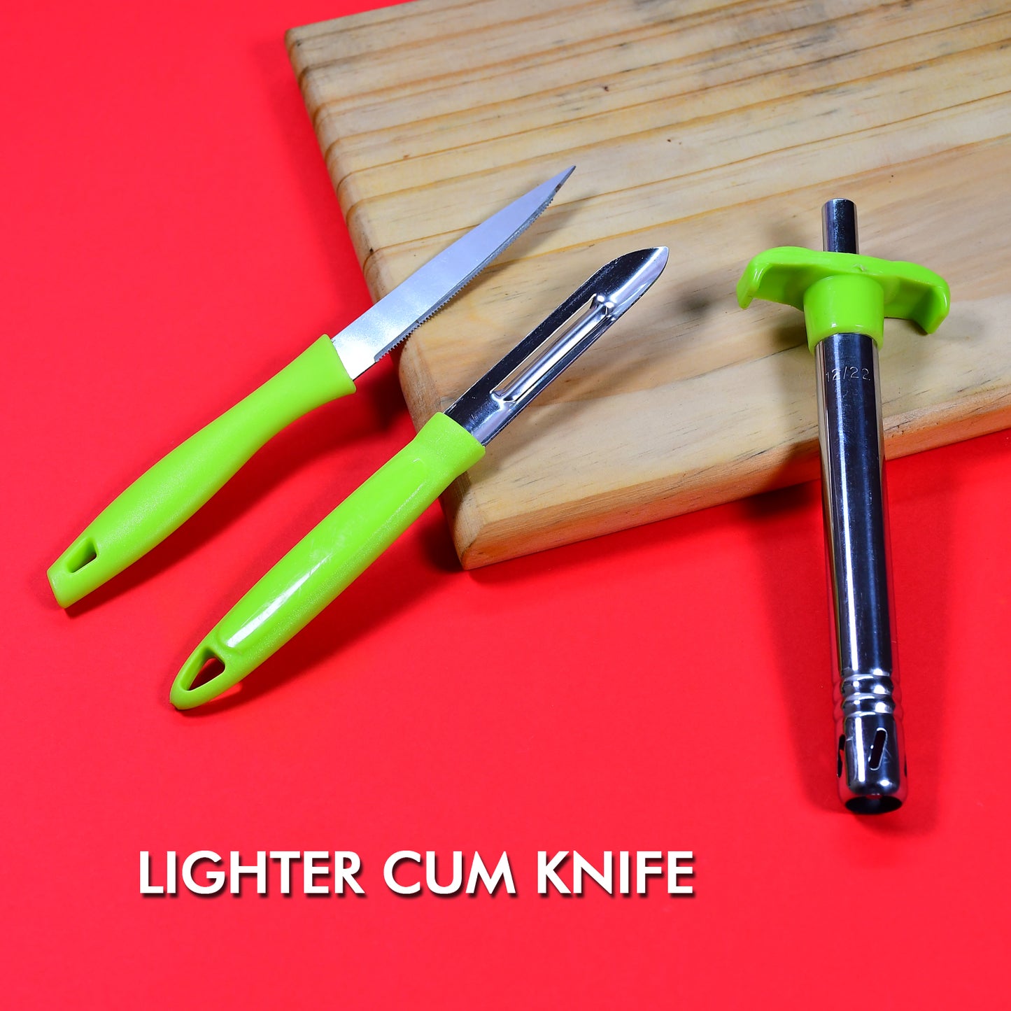 Ganesh 3pc Lighter Cum Knife And Peeler. - Happy Price - Image 3