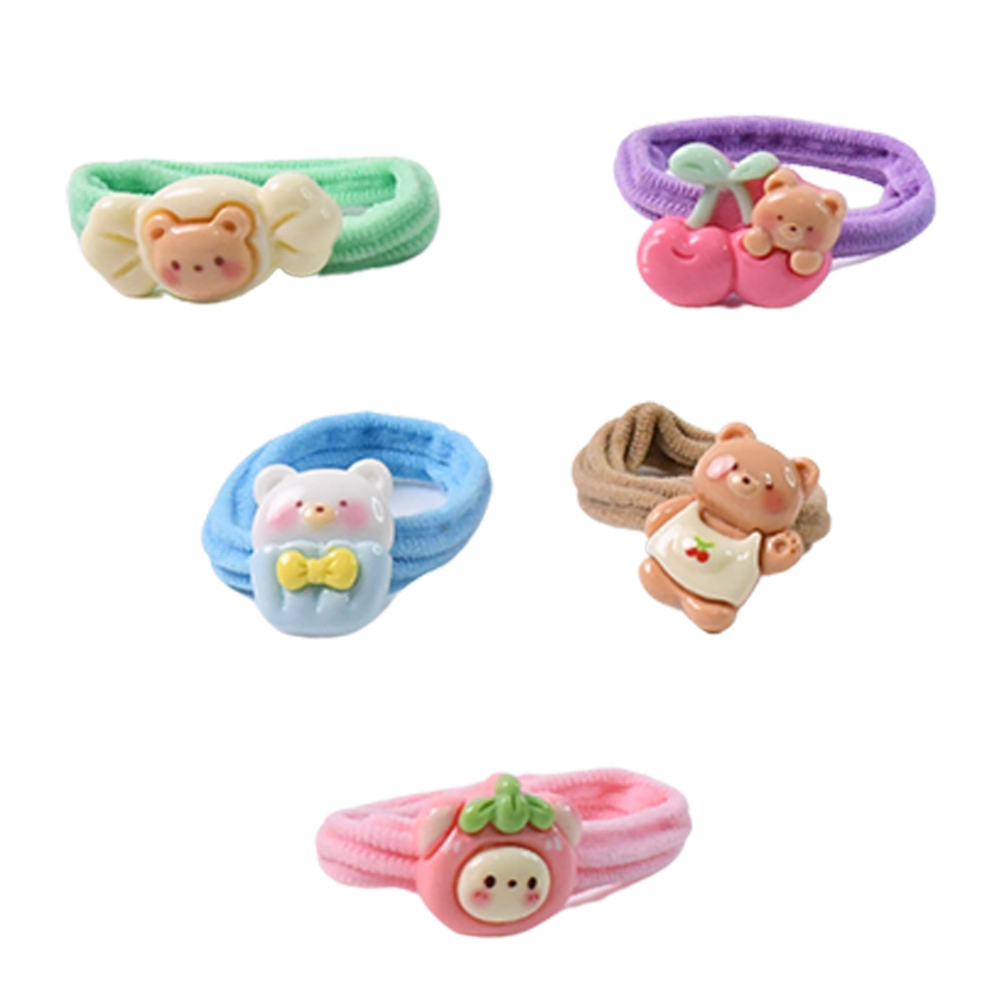 Toddler Hair Ties Baby Hair Tie (5 Pcs Set) - Happy Price - Image 3