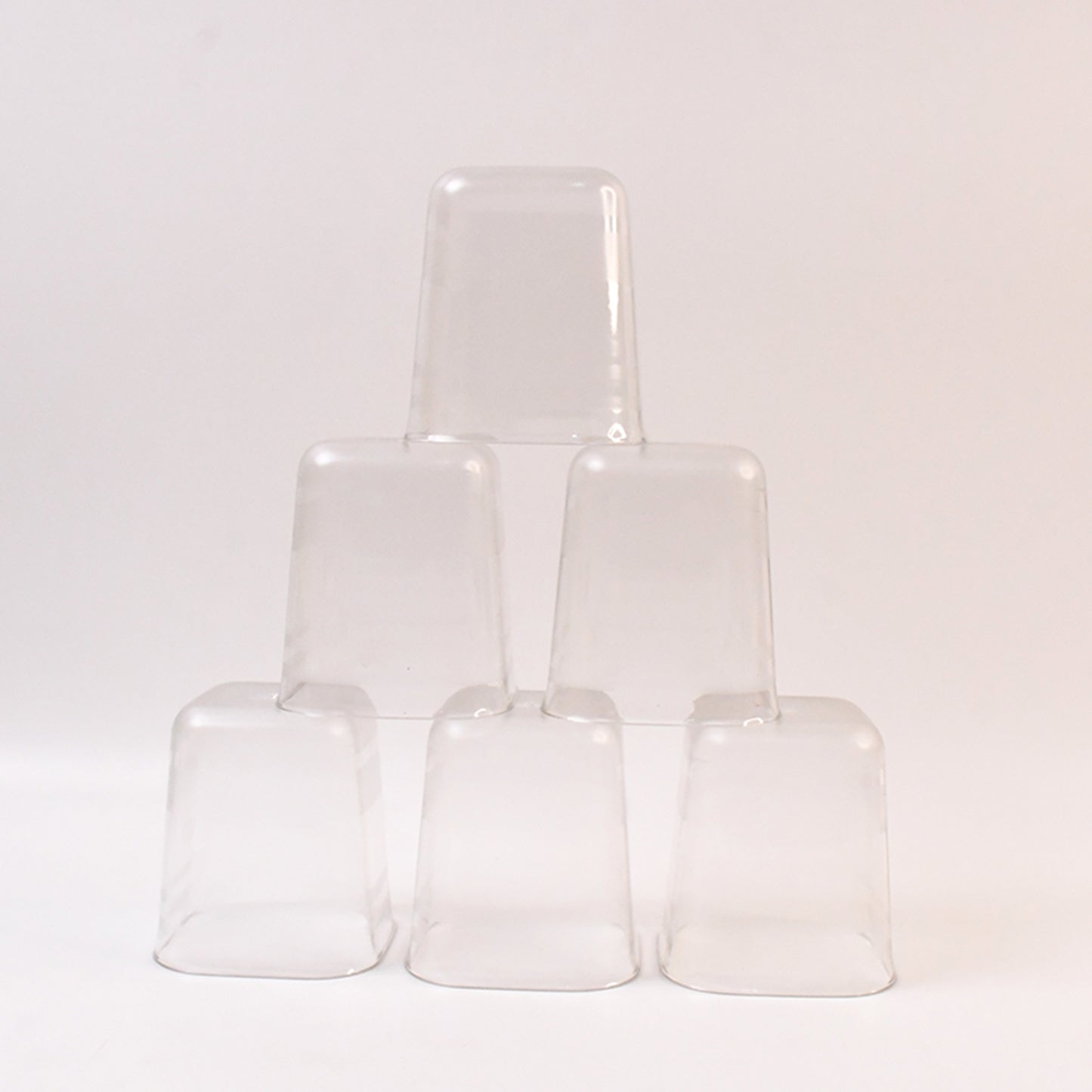 6pc Transparent Diamond Medium Serving Glass Set Glass Set For Water Juice Etc - Happy Price - Image 4