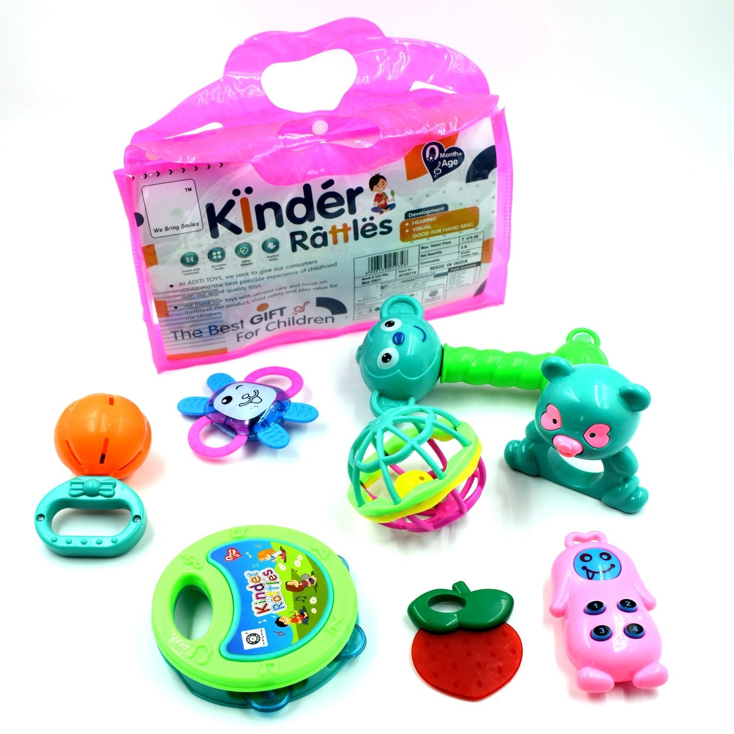 At37 Rattles Baby Toy And Game For Kids For Playing And Enjoying Purposes. - Happy Price - Image 3