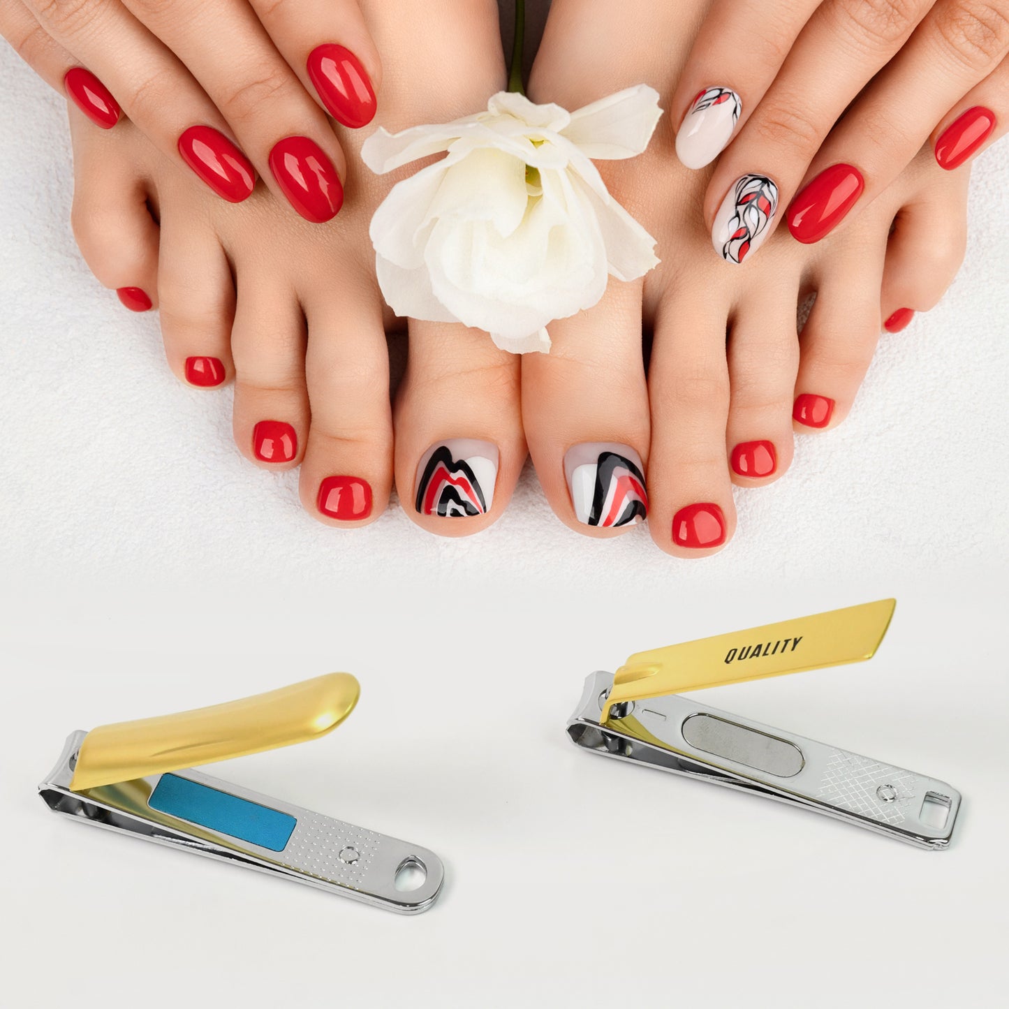 Stainless Steel Folding Nail Clippers with File - 1 Pc - Happy Price - Image 4