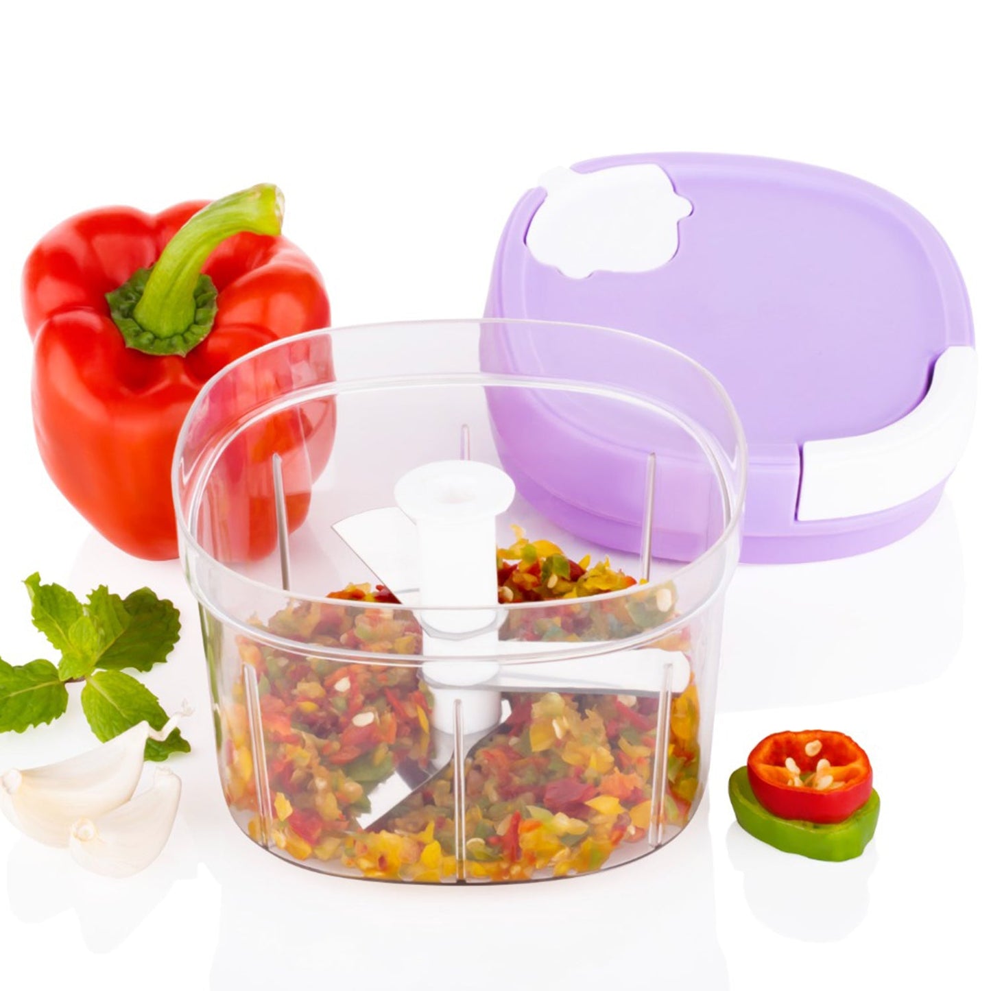 2in1 Handy Chopper And Slicer For Home Kitchen (600ml Capacity) - Happy Price - Image 3