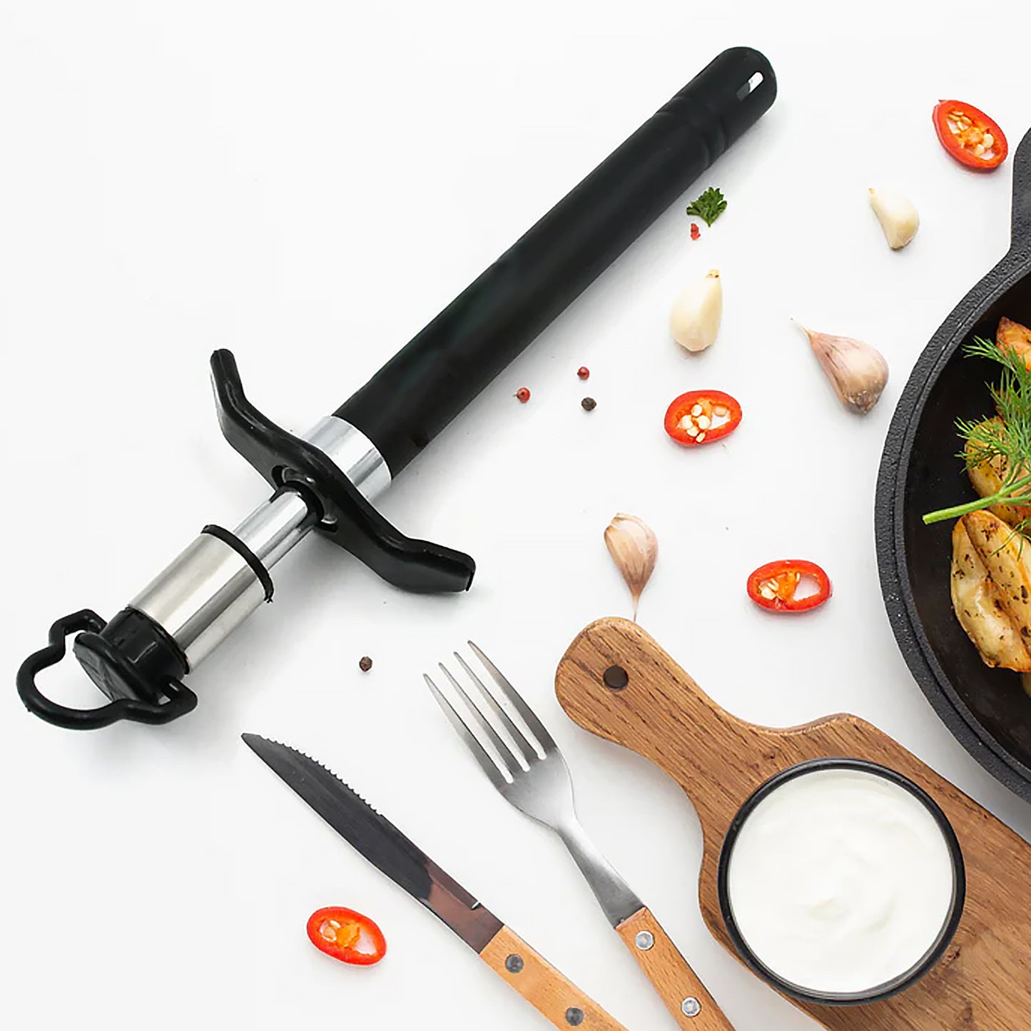 Stainless Steel Gas Lighter For Kitchen Gas Stove Long Lasting Unbreakable Lighters For Gas Stoves Restaurants Kitchen (1 Pc) - Happy Price - Image 4