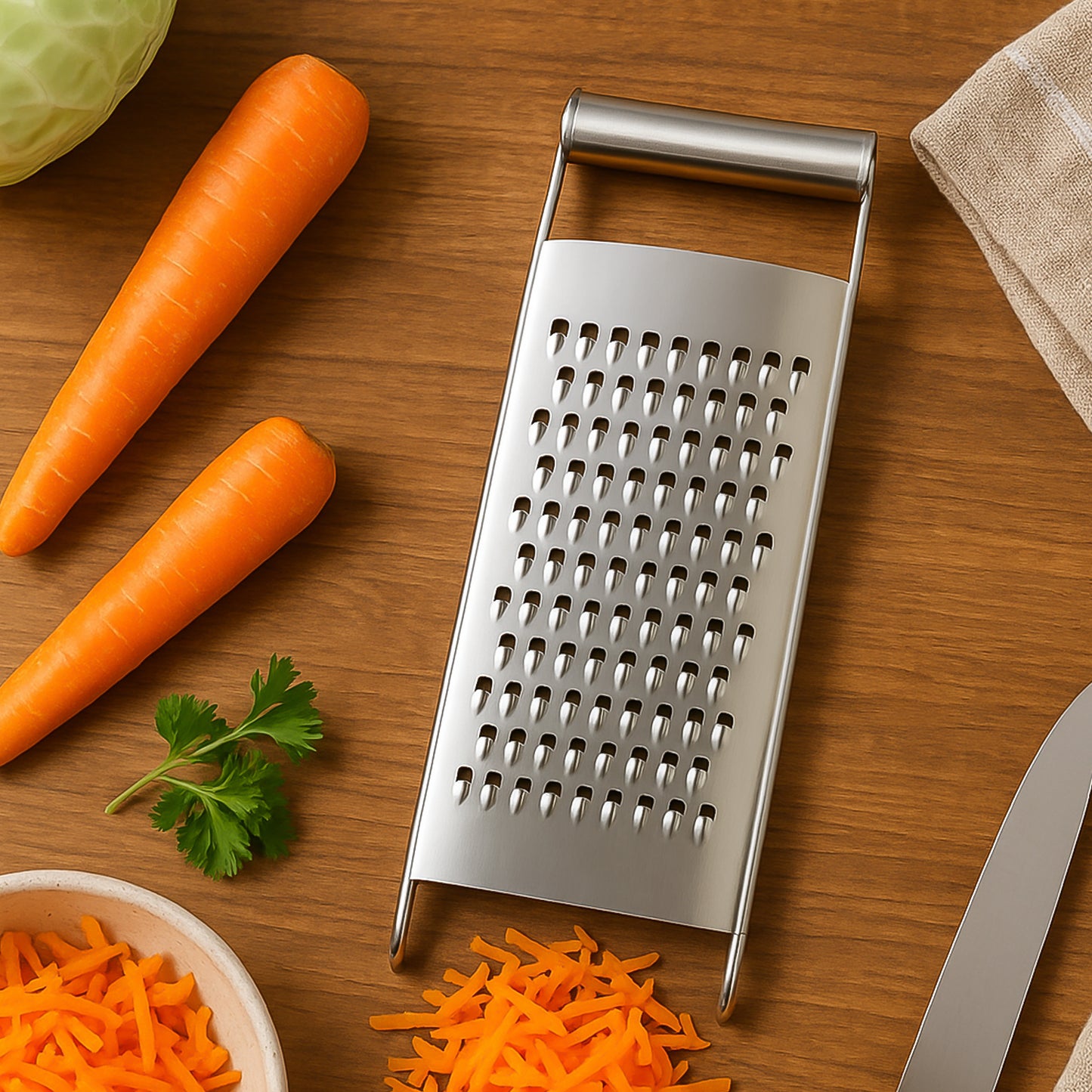 Ritu Premium Stainless Steel Handheld Grater Slicer (1 Pc) - Happy Price - Image 5