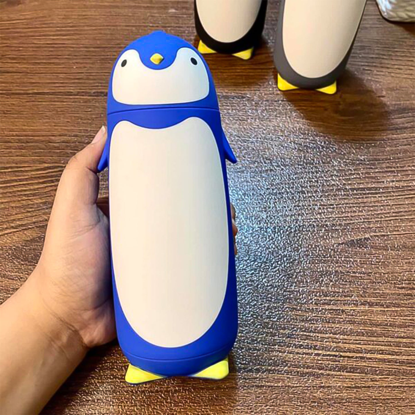 Penguin Water Bottle Penguin Cartoon Water Bottle Funny Travel Mug Insulated Inner Glass Vacuum Water Bottle - Happy Price - Image 4