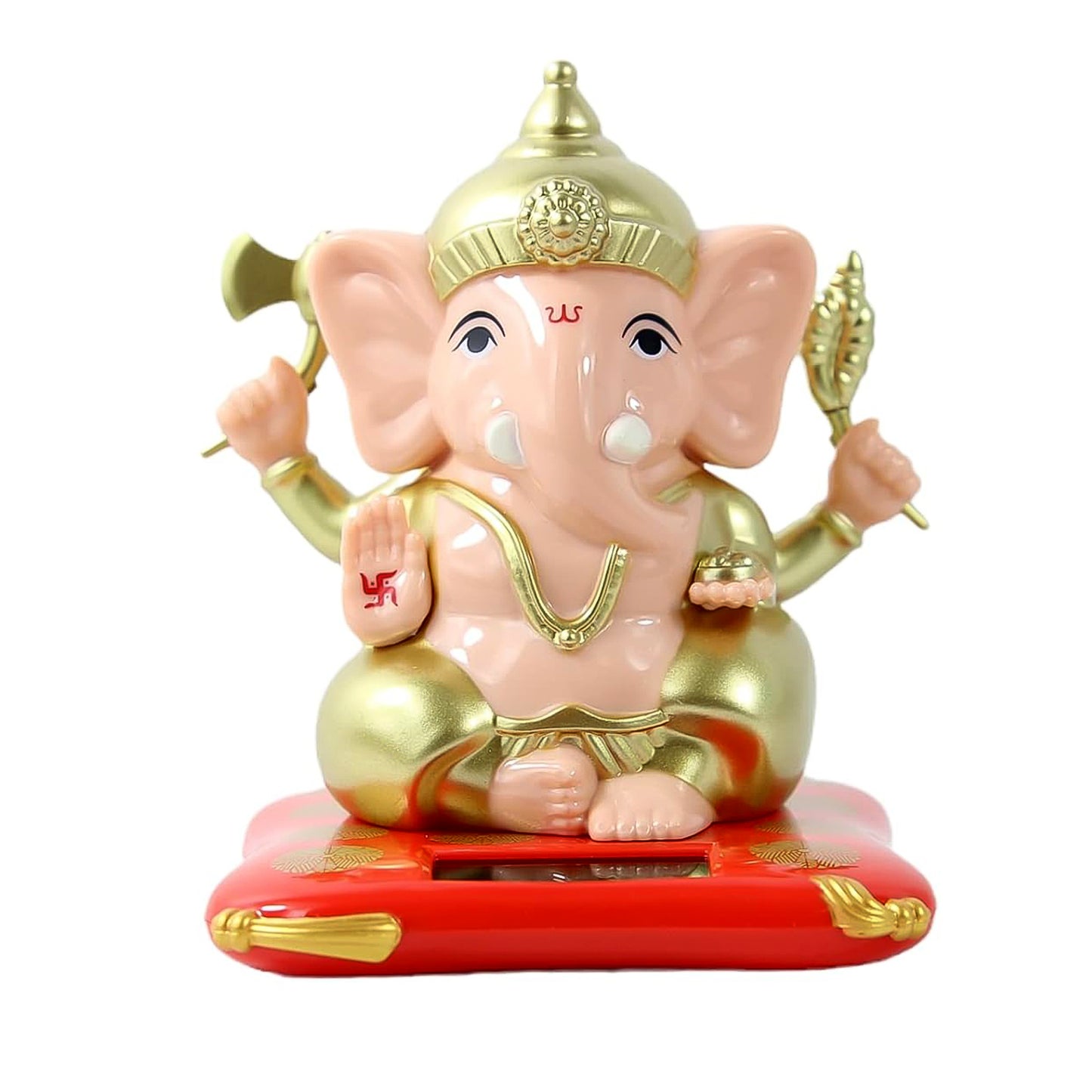 Solar-Powered Ganesha Idol - Dancing Lord Ganpati Showpiece for Car Dashboard & Home Decor (1 Pc) - Happy Price - Image 2