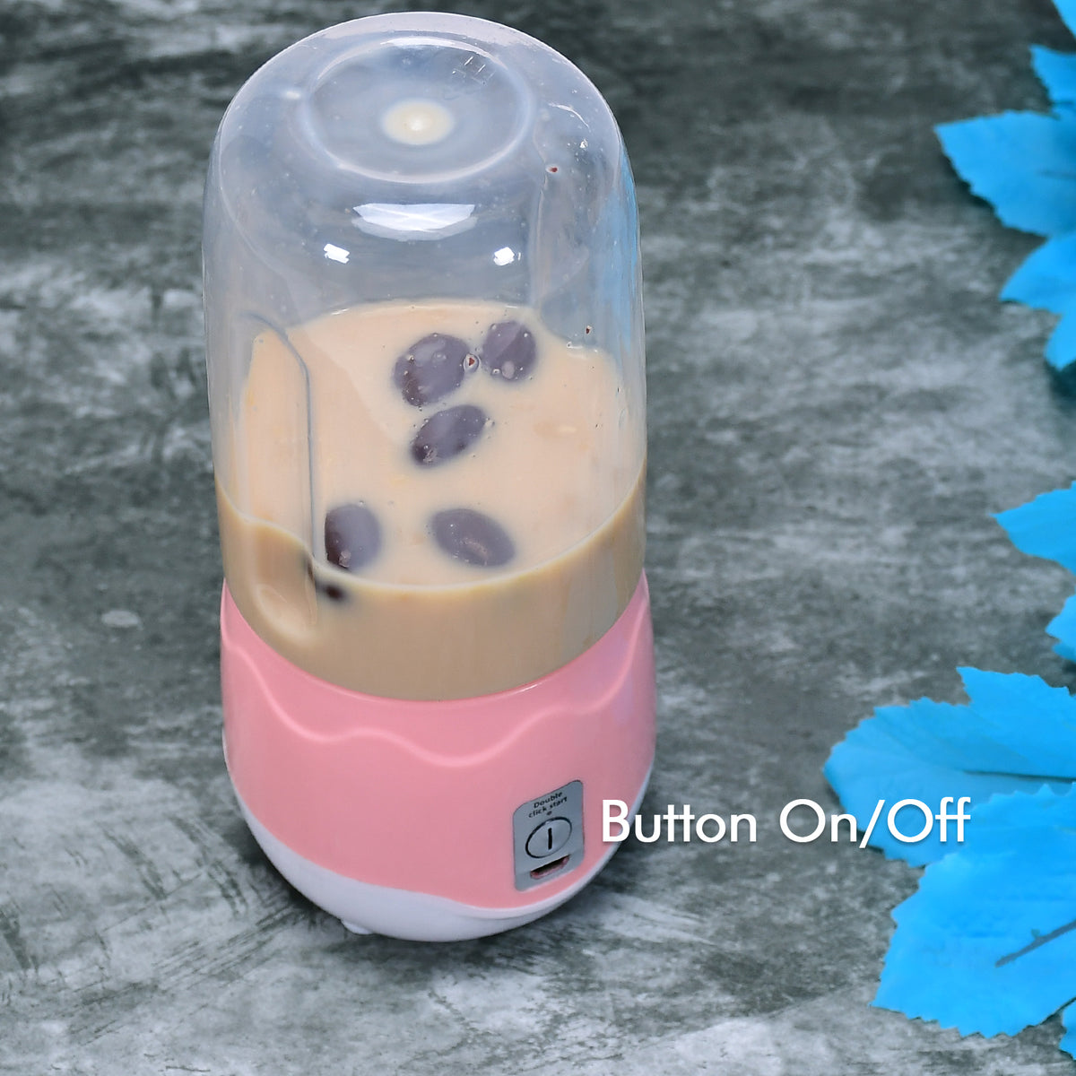 Portable Blender Personal Blender Juicer Cup Mini Handheld Blender With 4 Blades Mixer For Fruit Shakes And Smoothies Portable Juicer (Multicolor) - Happy Price - Image 5