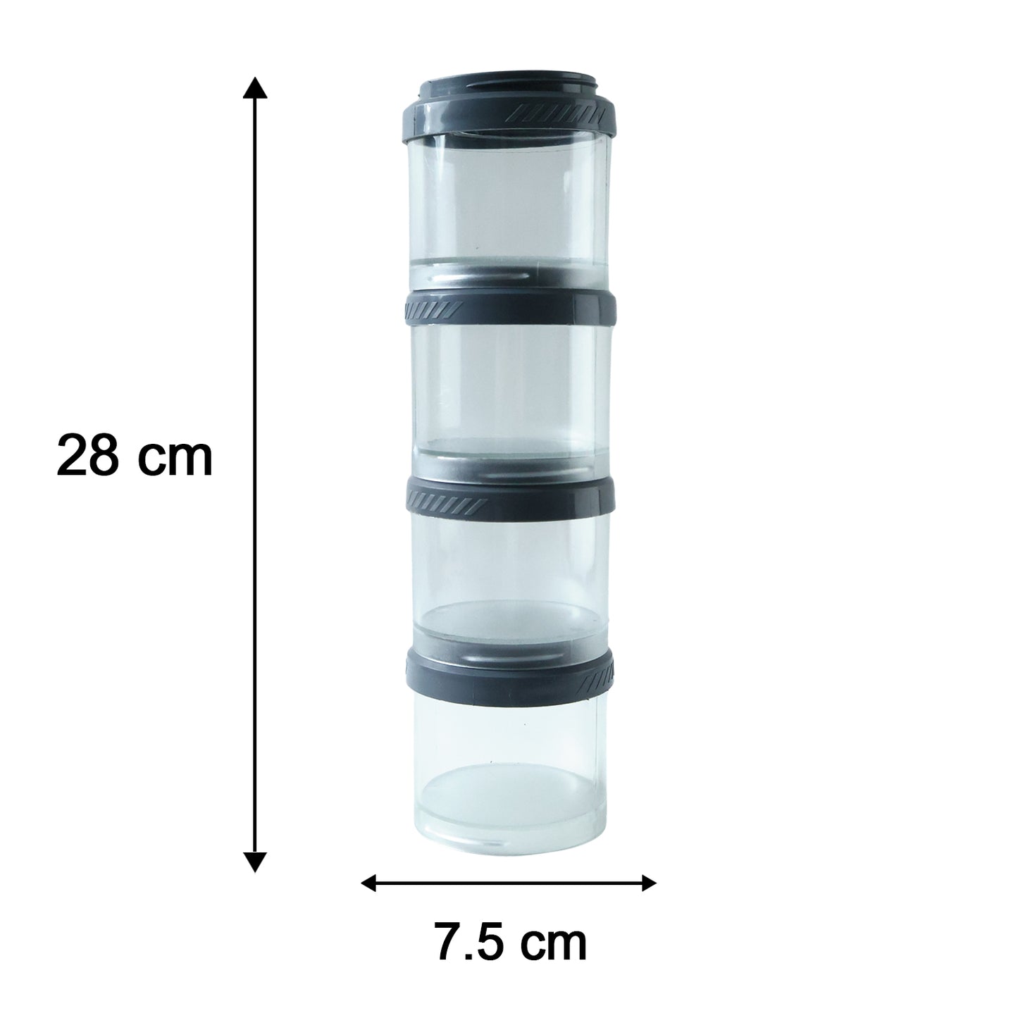 Stackable Modular Storage Containers (4 Pc Set) - Airtight & Transparent Kitchen Organizers - Great Price - Image 5