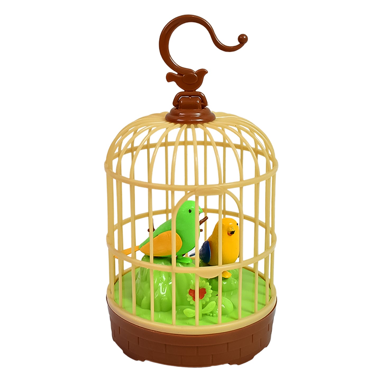 Sound Activated Chirping Bird In Hanging Cage Beautiful Pinjra Bird Toy (1 Pc Battery Not Operated) - Happy Price - Image 5