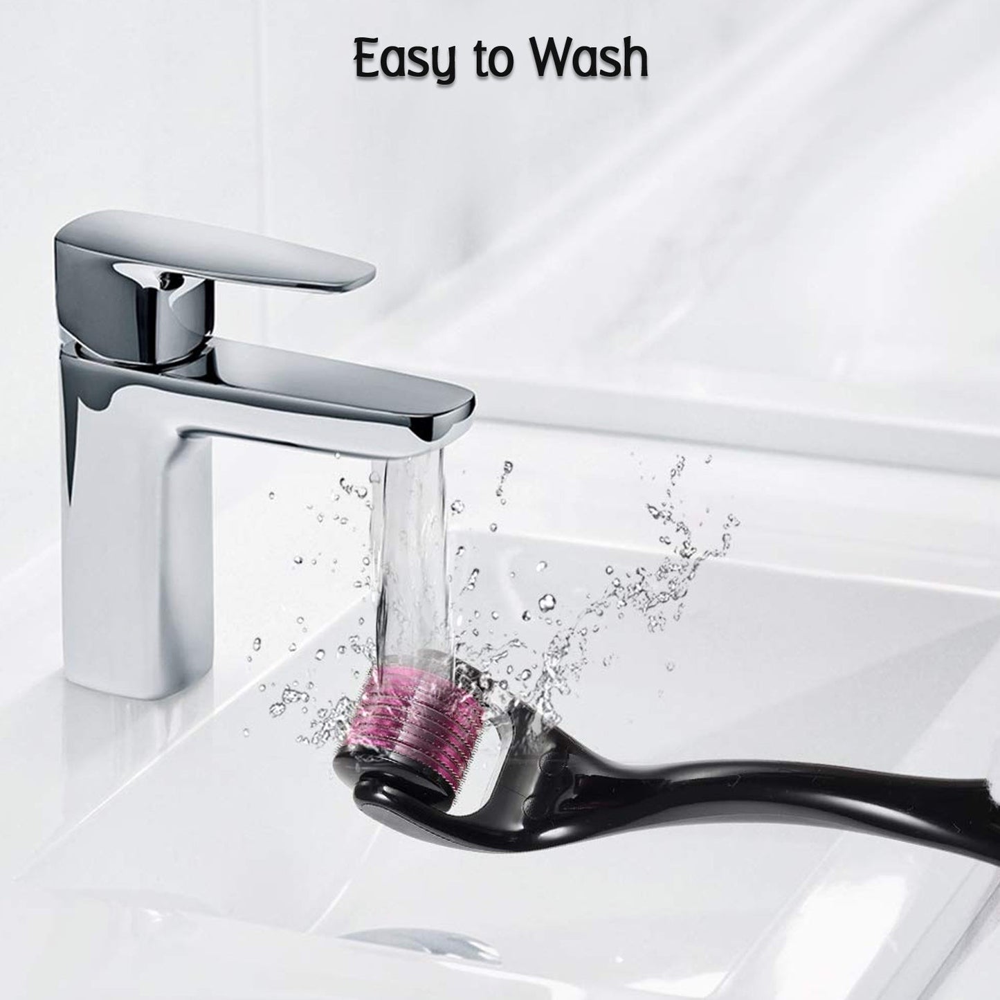 Derma Roller Anti Ageing And Facial Scrubs Polishes Scar Removal Hair Regrowth (0.75mm) - Happy Price - Image 6