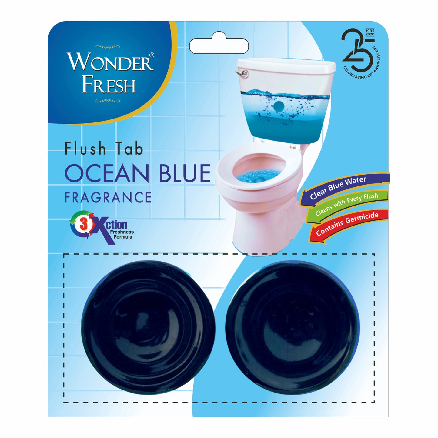 Toilet Cleaner Flush Tab Ocean Blue 100 Gram - Happy Price - Image 2