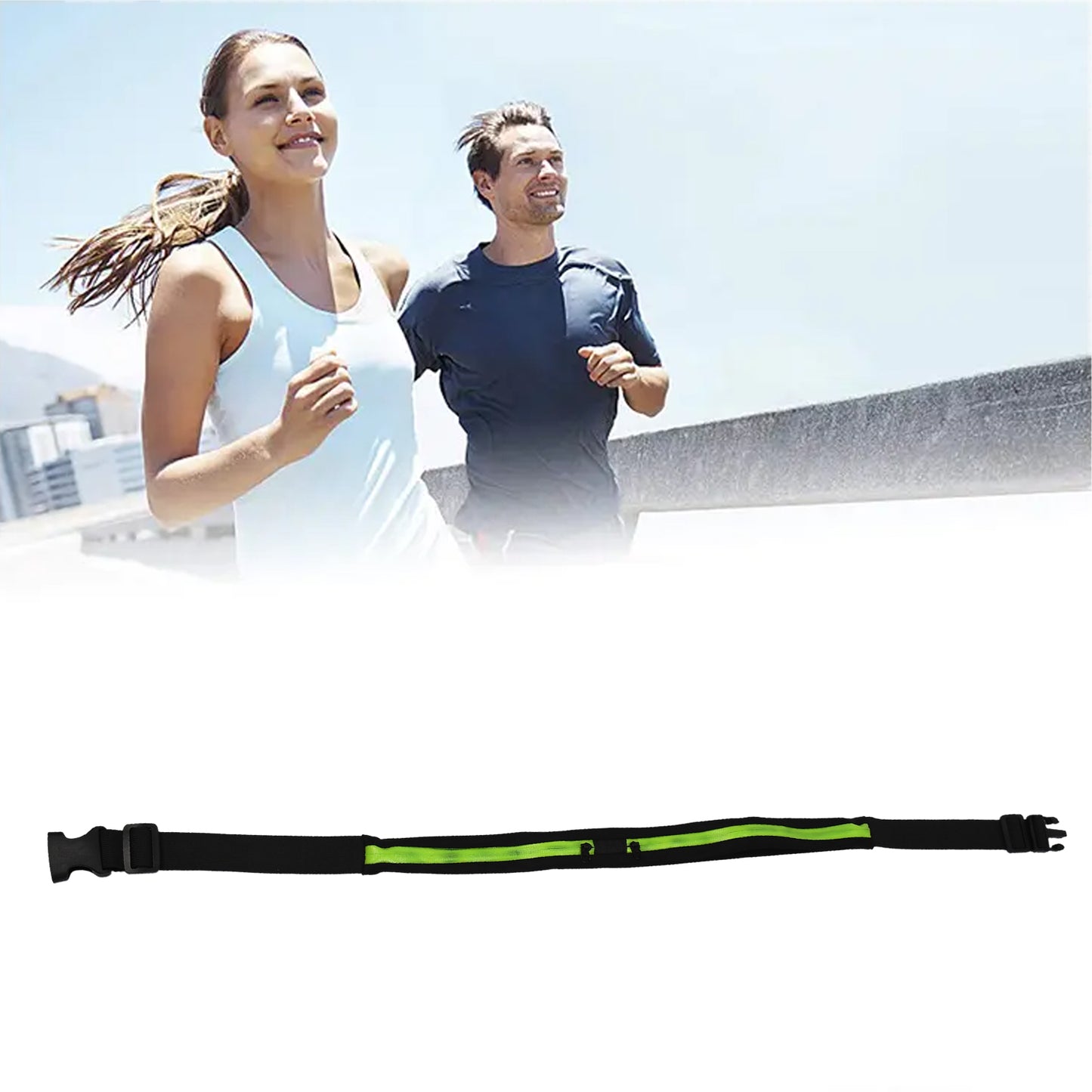 Running Hiking Jogging Walking Reflective Waterproof Waist Bag Compatible Belt Bag - Happy Price - Image 6