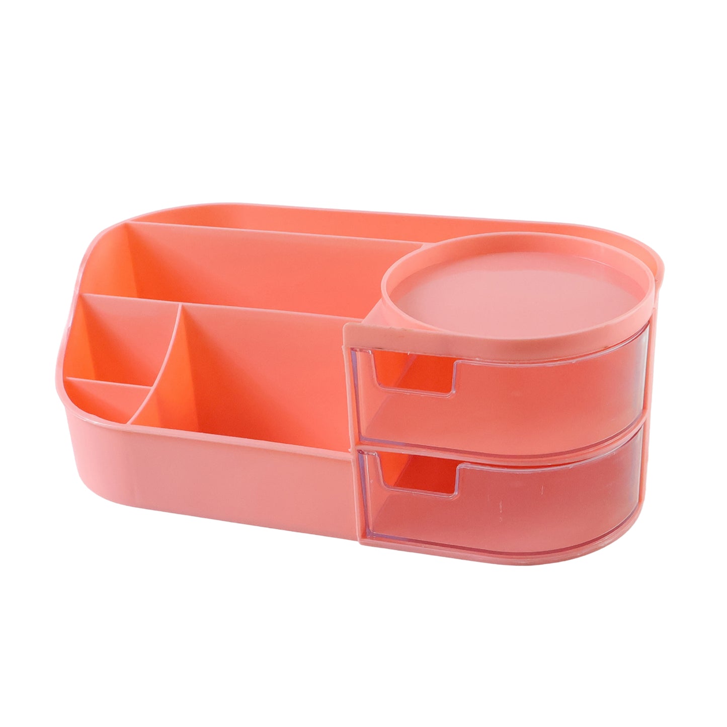 Pink Multipurpose Makeup Organizer Box with Drawers - 1 Pc - Great Price - Image 4