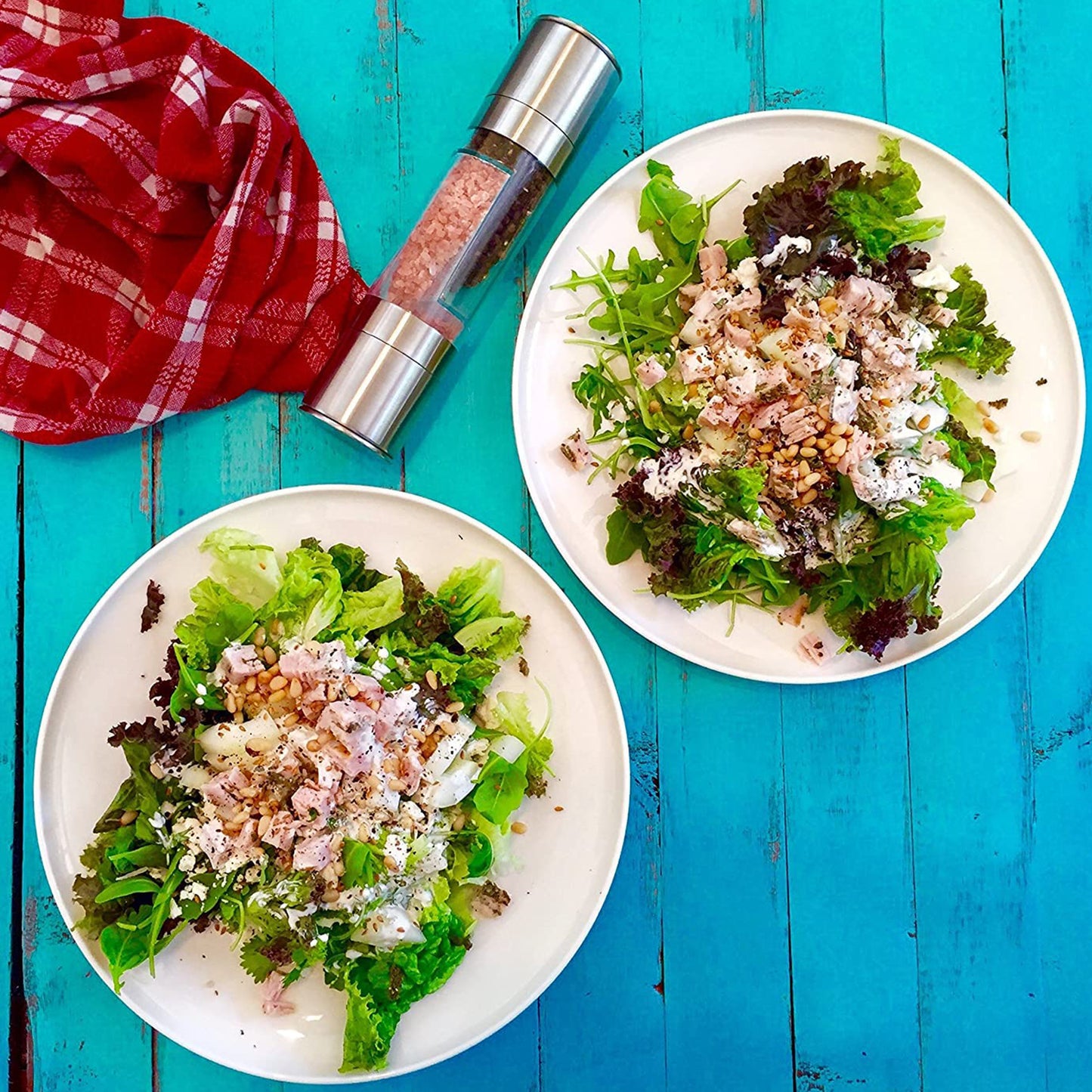 2-in-1 Stainless Steel Salt and Pepper Grinder with Adjustable Coarseness - Happy Price - Image 3