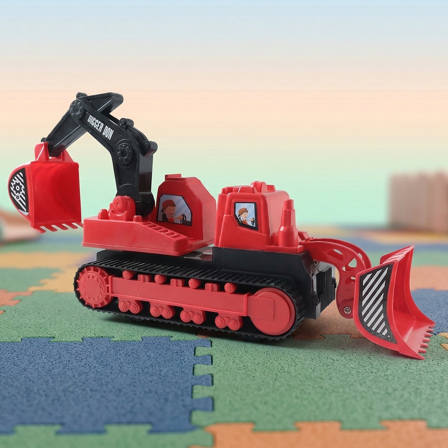 Digger Don Construction Track Toy - 1 Pc Excavator Vehicle for Kids - Great Price - Image 3