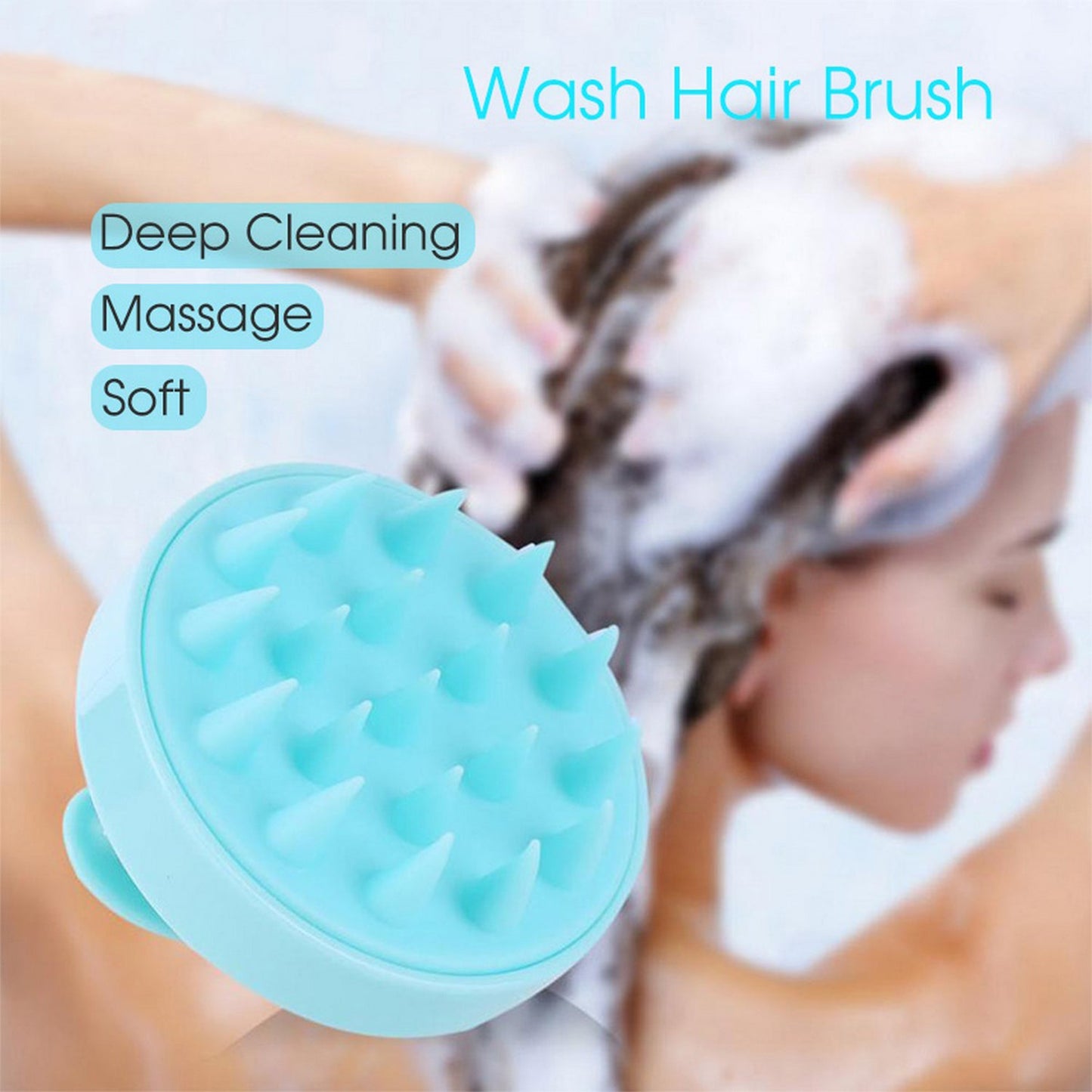 Hair Scalp Adjustable Massager Shampoo Brushscalp Shampoo Brush - Happy Price - Image 2
