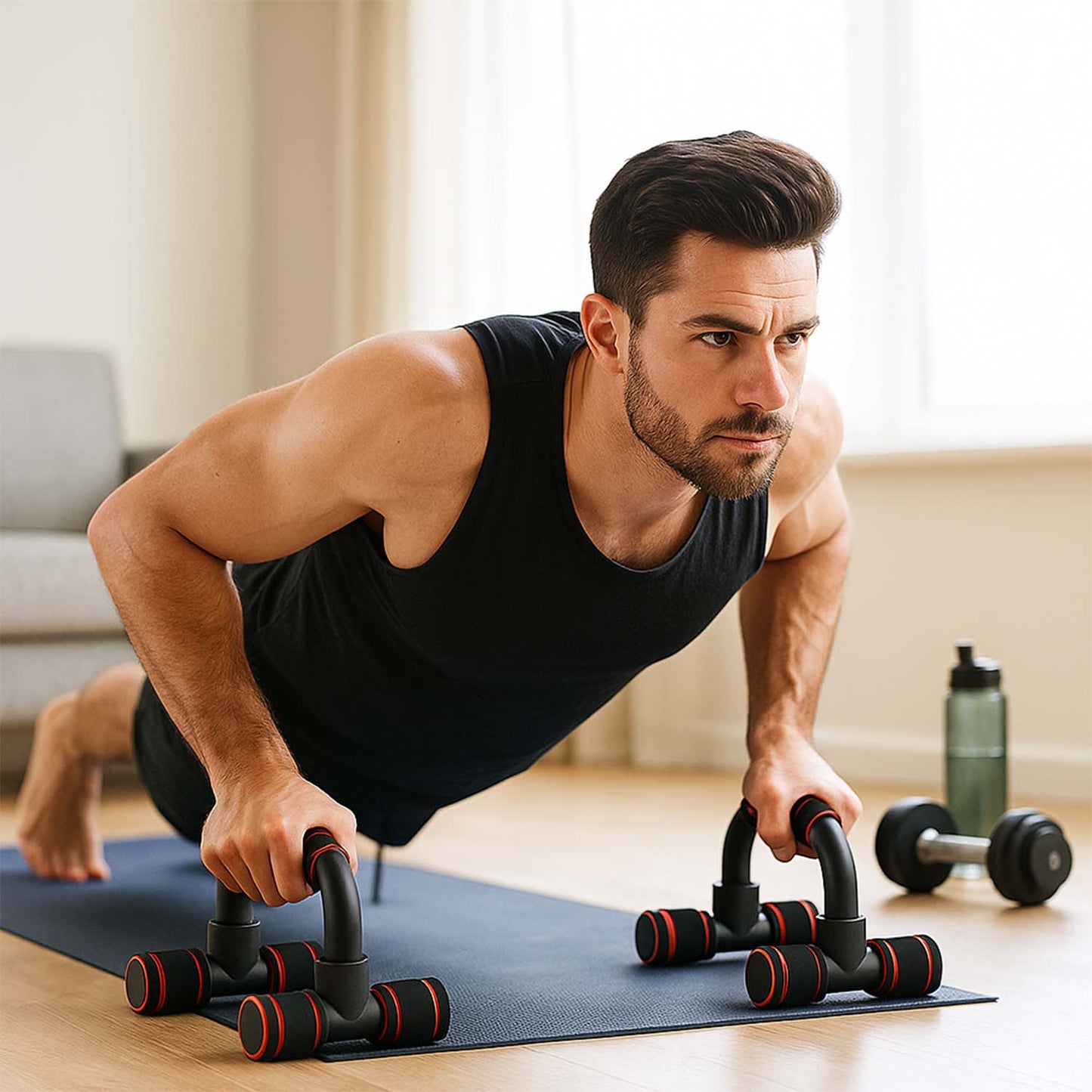 Durable Push-Up Stands for Home Workouts (Set of 2 Pcs) - Happy Price - Image 3