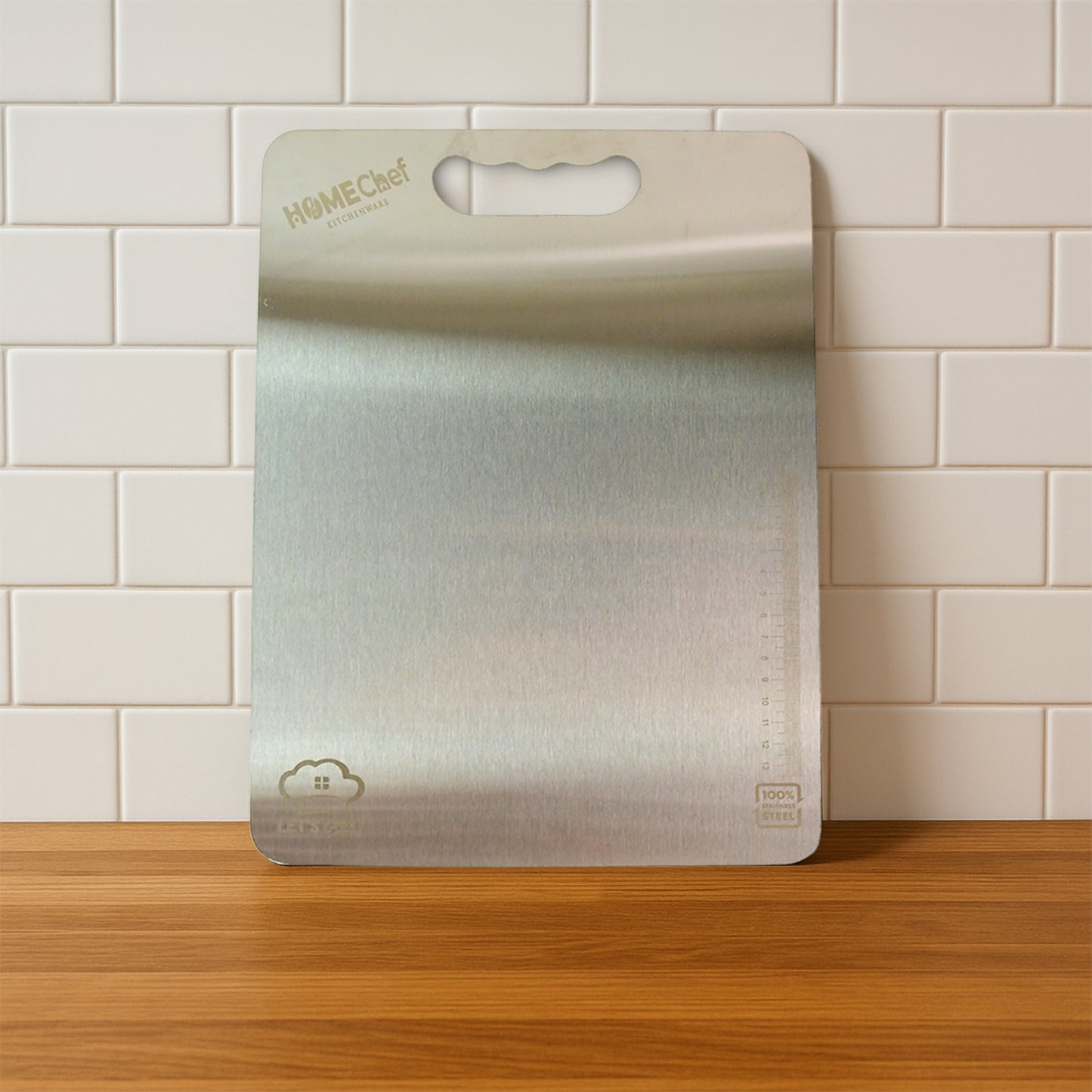 Premium Stainless Steel Cutting Board 229mm X 330mm (1 Pc) - Happy Price - Image 4