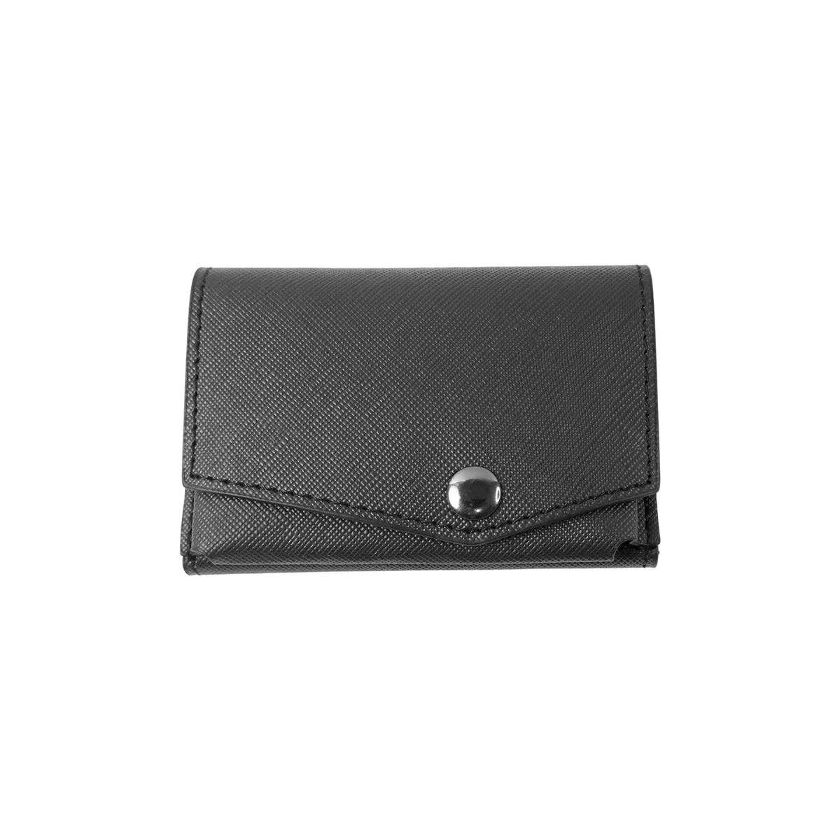 Compact Multi-Card Wallet with Secure Snap Closure - Textured Finish - Happy Price - Image 5