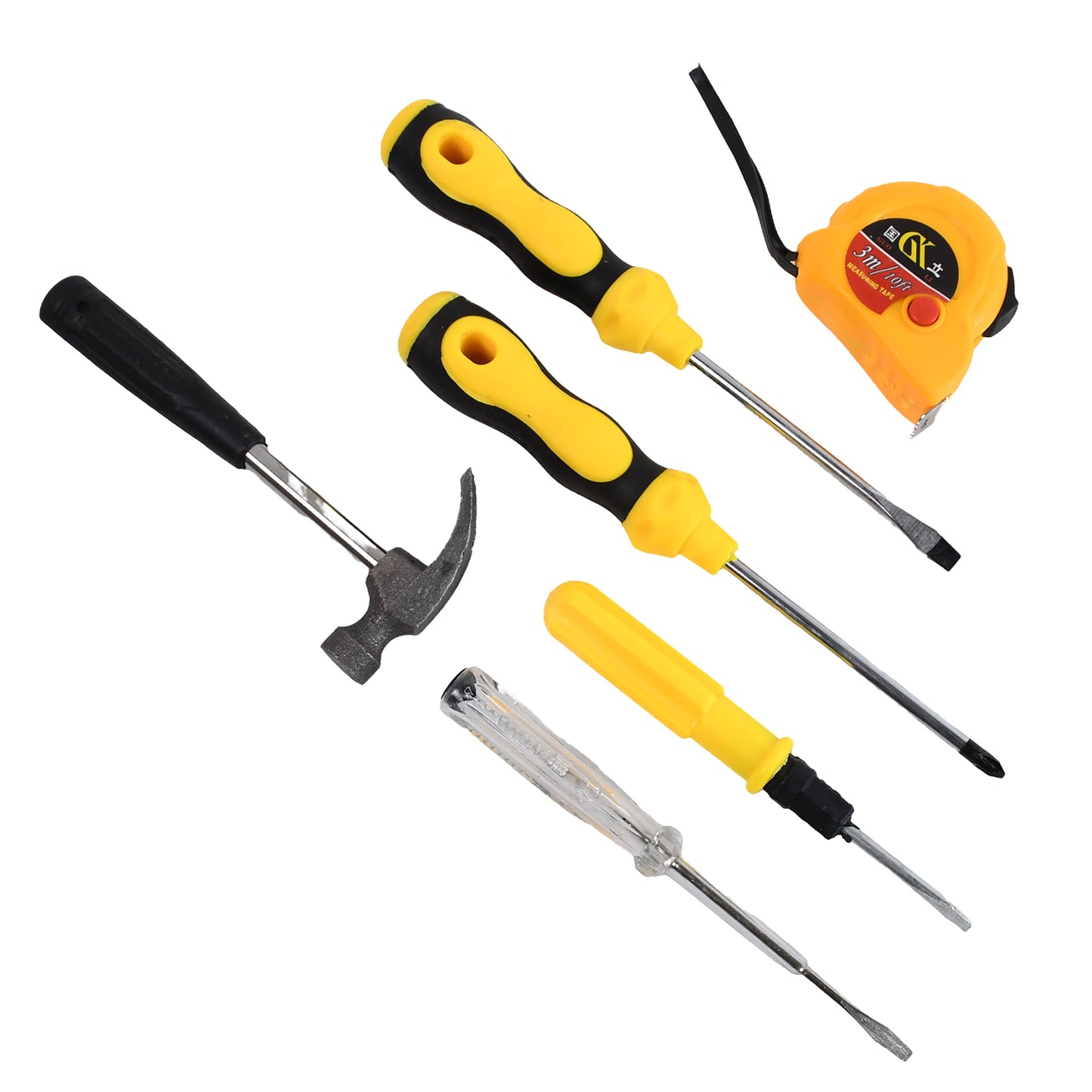 6 In 1 Hand Tool Kit Repair Home Screwdrivers Tool Kit With Tools Including Daily - Happy Price - Image 4