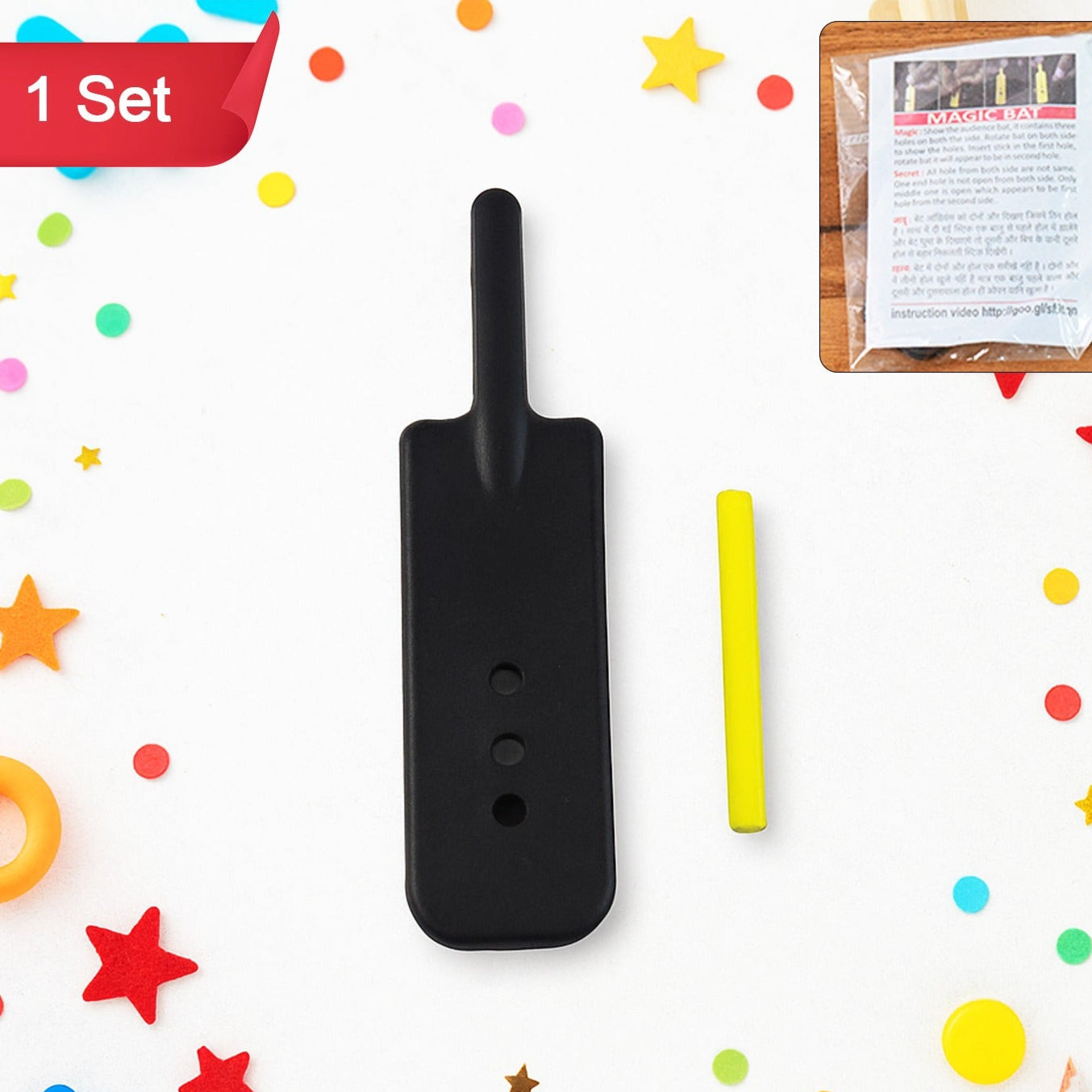 1 Magic Bat Toy Fun Trick Bat With 1 Stick For Kids - Happy Price - Image 1