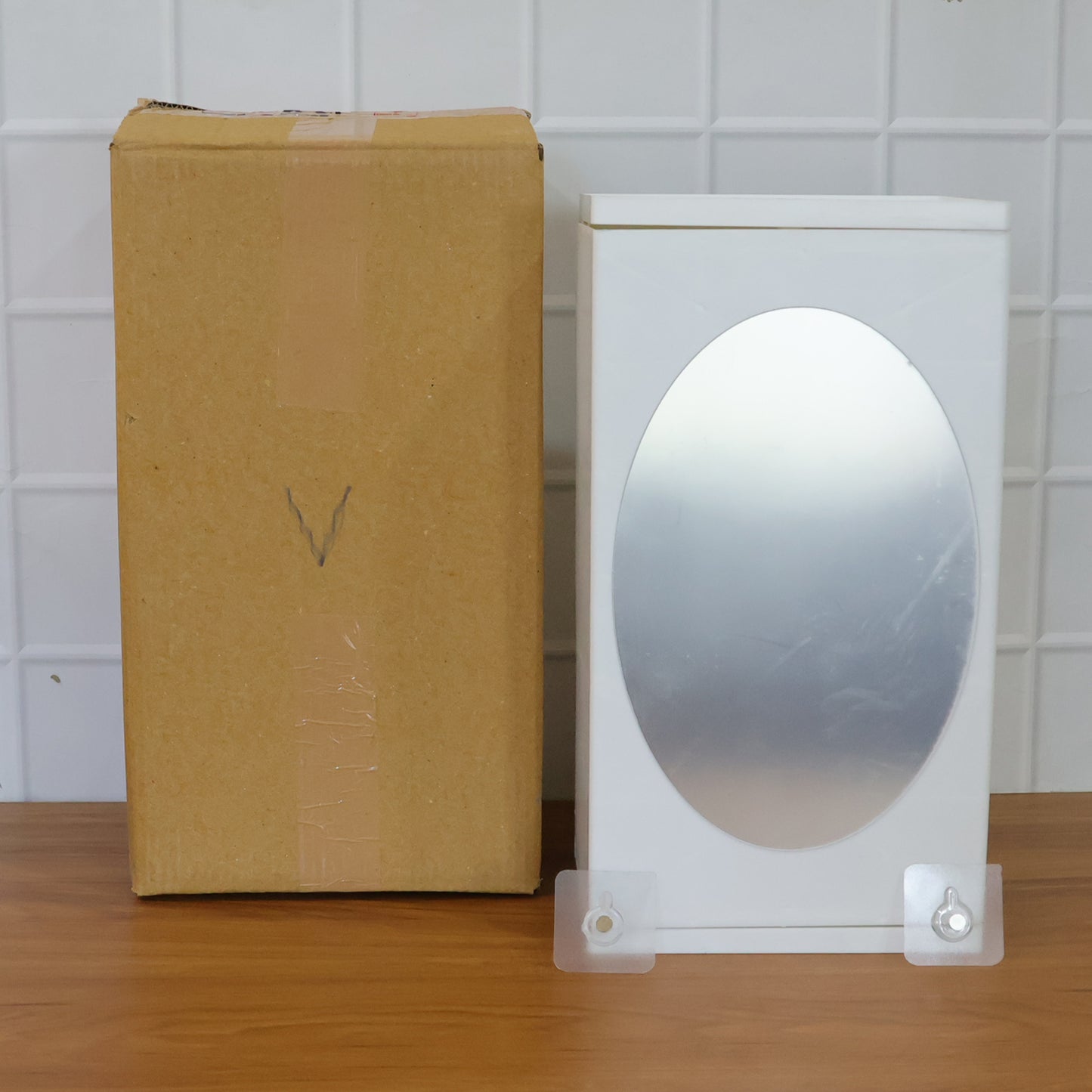 Wall Mounted Rotating Mirror Cabinet with Storage - 22x42 Cm Space Saver - Great Price - Image 7