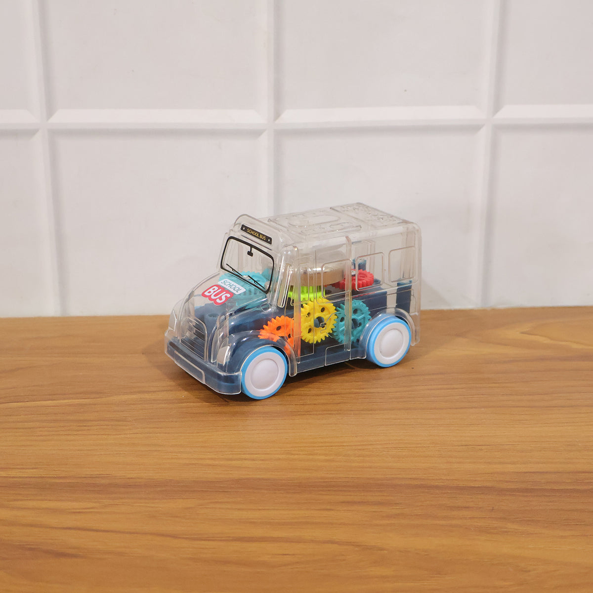 Kids Transparent Musical School Bus Toy with Lights and Sound - 1 Pc - Great Price - Image 6