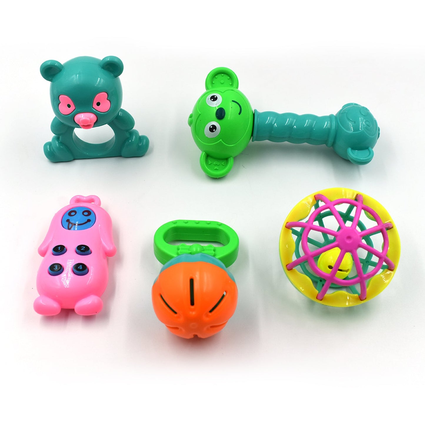 At38 5pc Rattles Baby Toy And Game For Kids And Babies For Playing And Enjoying Purposes. - Happy Price - Image 2