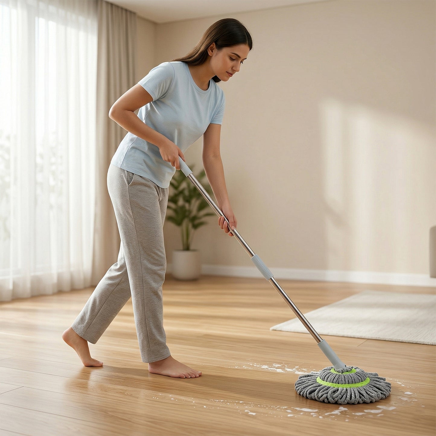 360 Spin Mop with Microfiber Head - 1 Pc - Great Price - Image 3