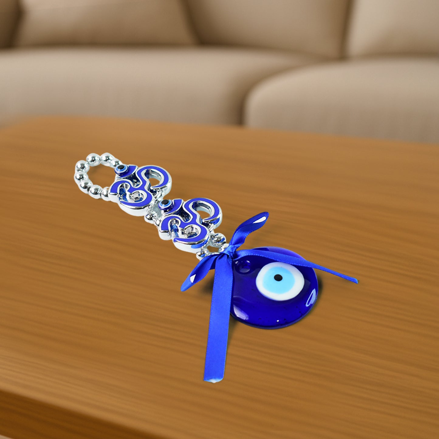 Decorative Double OM Evil Eye Hanging - Spiritual Protection Charm (1 Pc) - Great Price - Image 6